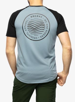 Cyklistické triko Rocday Gravel - black/blue