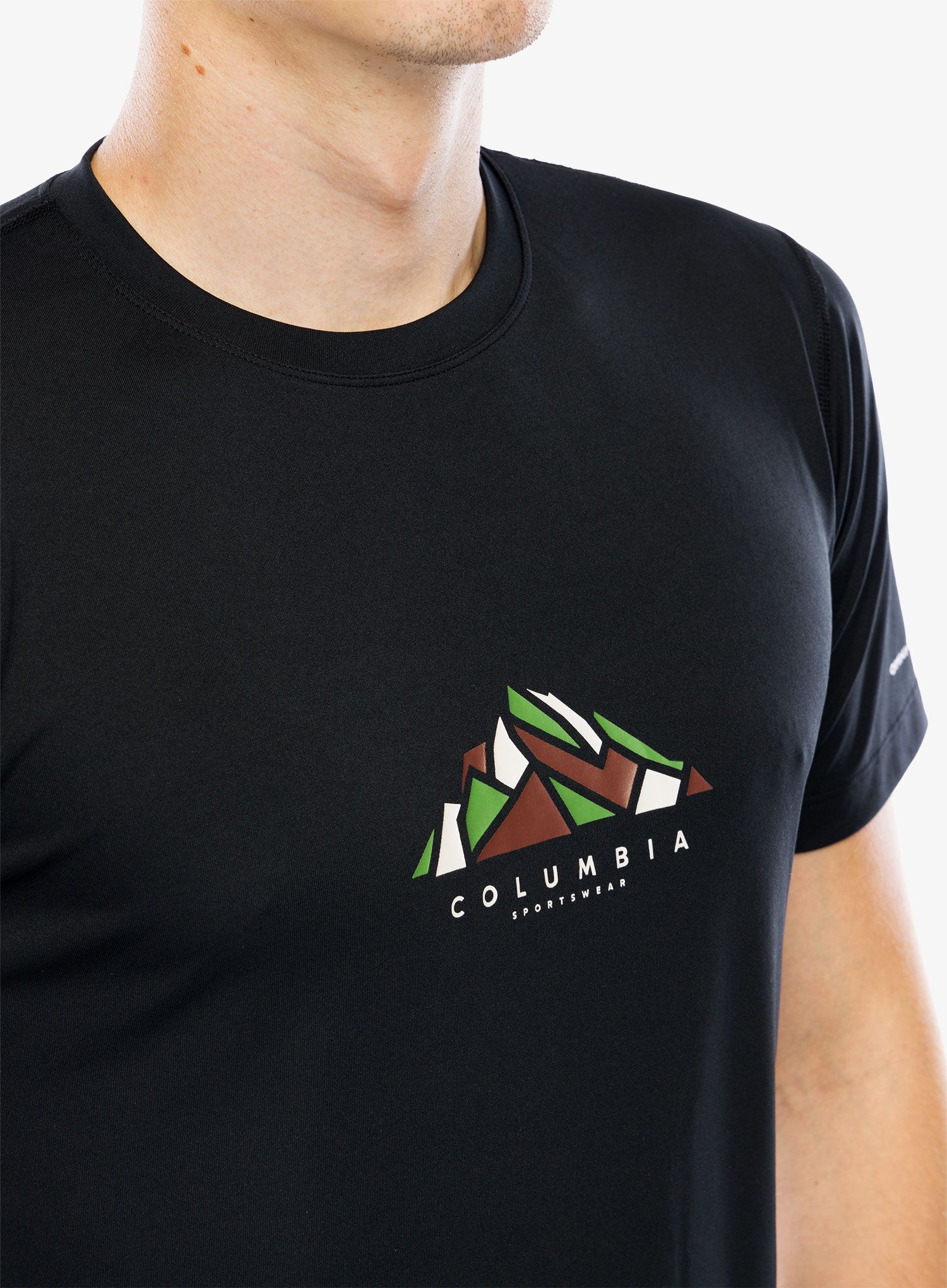 Rychleschnoucí triko Columbia Zero Rules S/S Graphic Shirt - black/rocky range