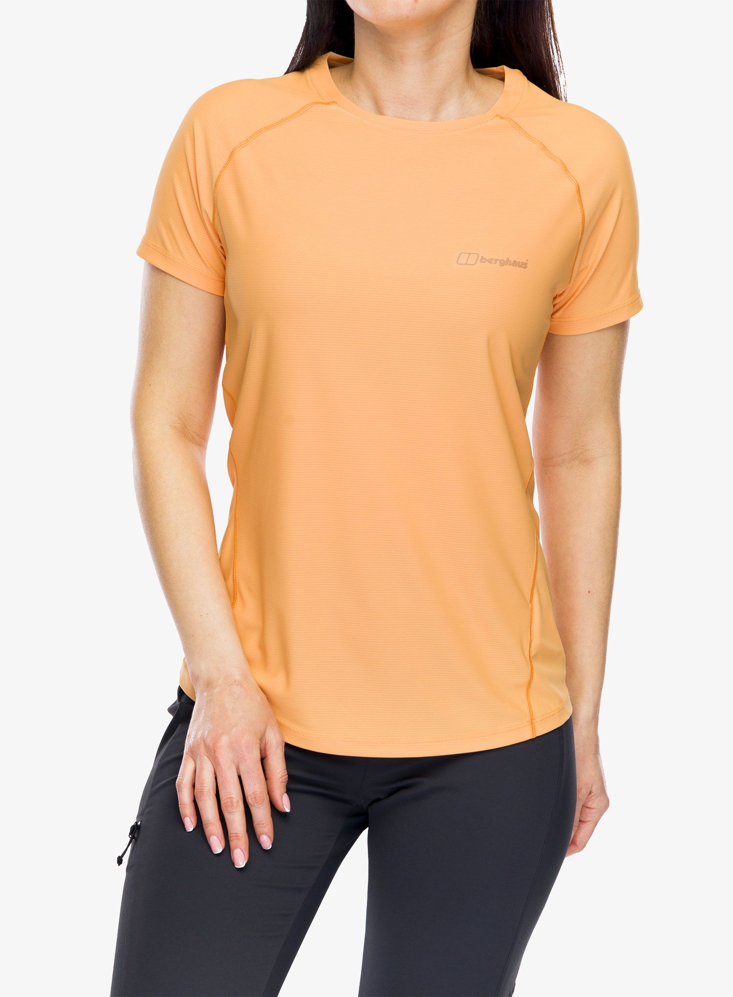 Dámské rychleschnoucí triko Berghaus 24/7 Tech SS Crew - peach bloom