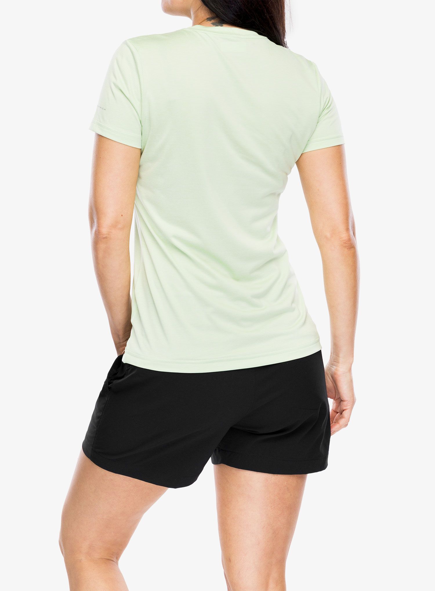 Dámské rychleschnoucí triko Columbia Hike S/S V Neck - sage leaf heather