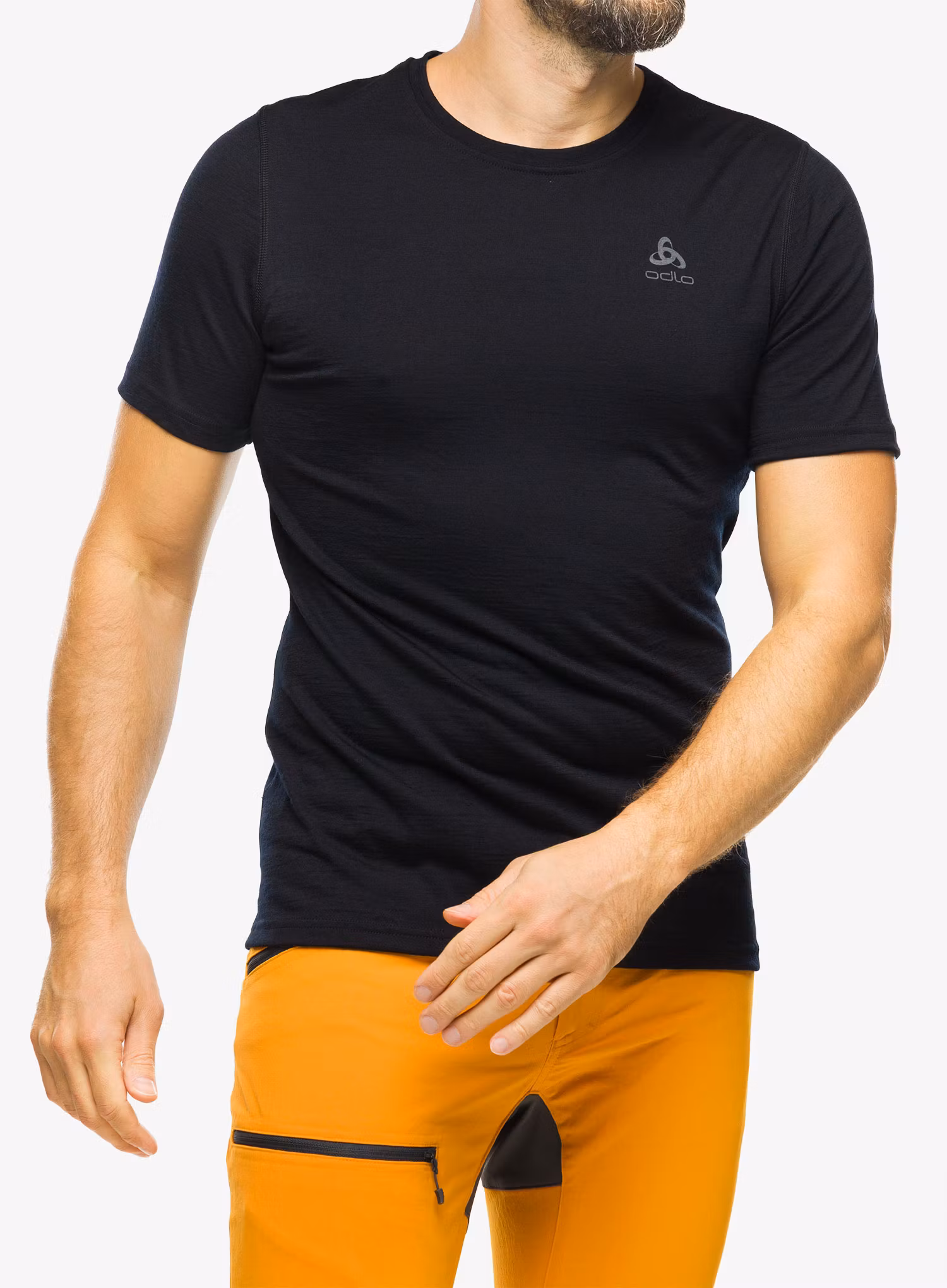 Termotriko Odlo Merino 200 BL Top Crew Neck SS - black