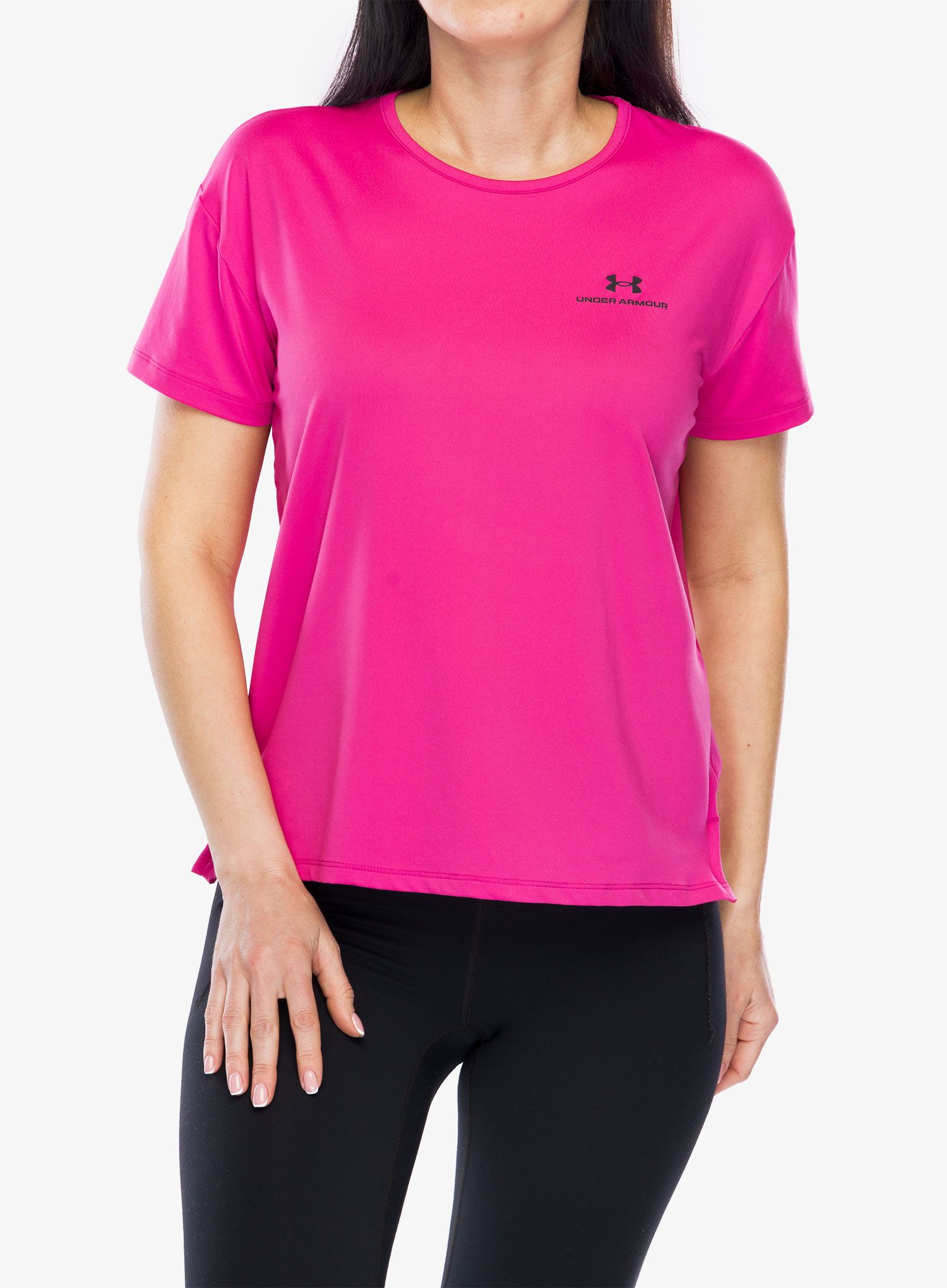 Sportovní tričko dámské Under Armour UA Rush Energy 2.0 SS - astro pink/black