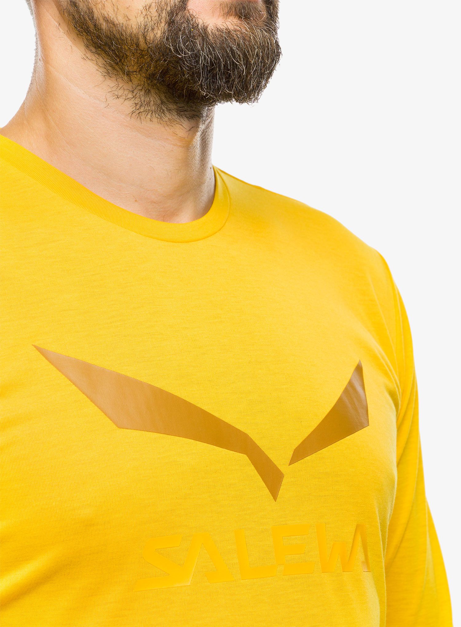 Tričko s dlouhým rukávem Salewa Solidlogo Dry L/S Tee - gold