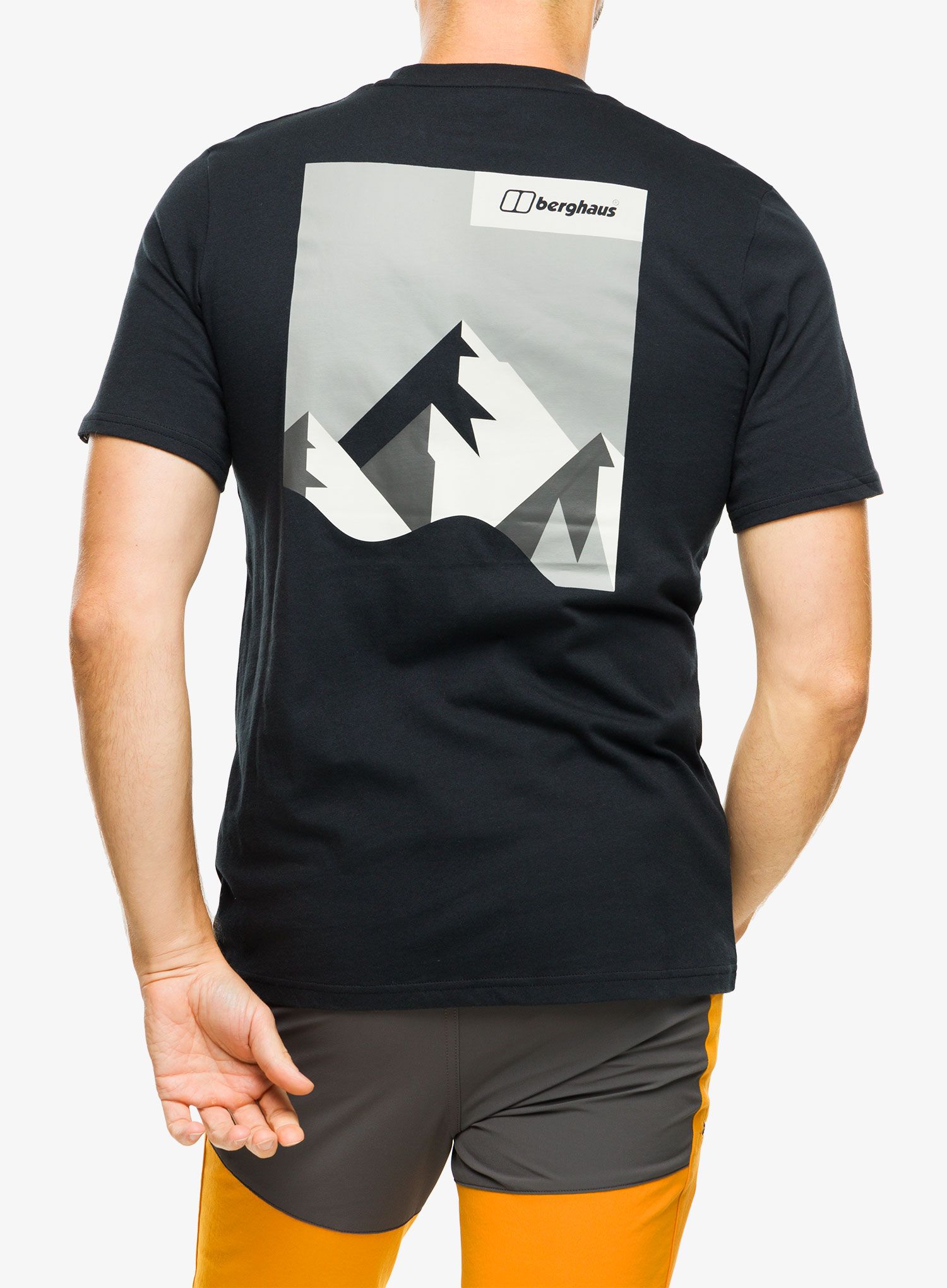 Tričko s potiskem Berghaus Dolomites Mtn SS Tee - black/black