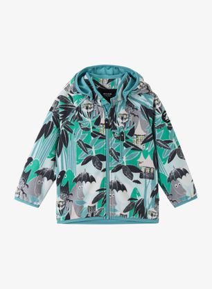 Dětská mikina Reima Moomin Vindskydd - green aqua