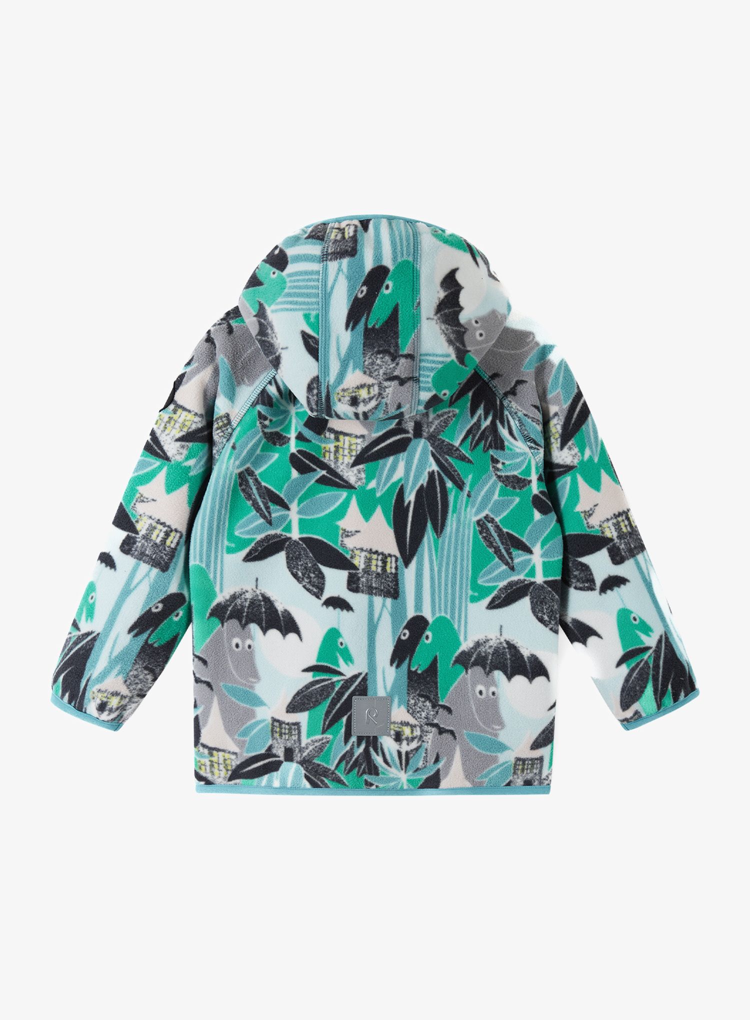 Dětská mikina Reima Moomin Vindskydd - green aqua