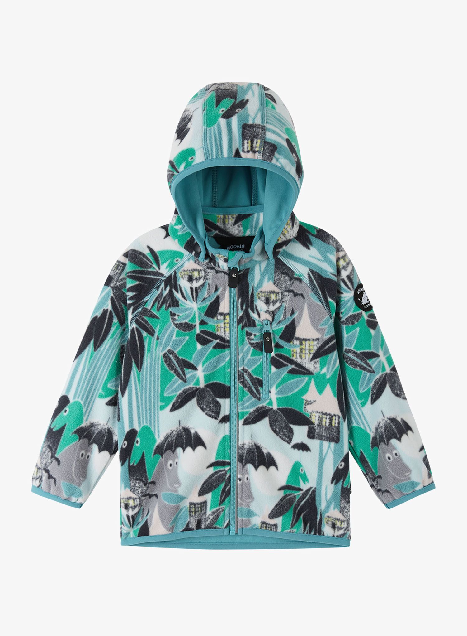 Dětská mikina Reima Moomin Vindskydd - green aqua