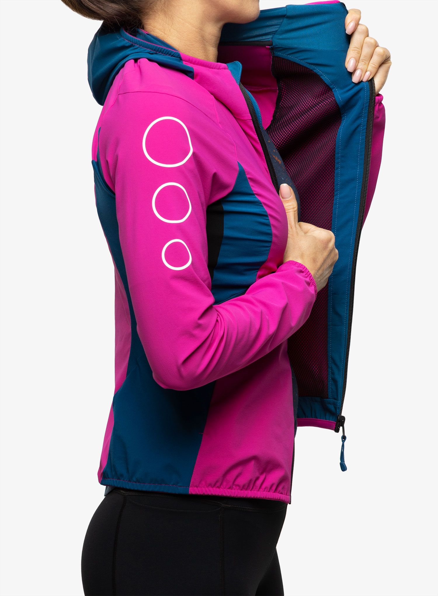 Bunda na běhání dámská Montura Flash Sky Jacket - intense violet/deep blue