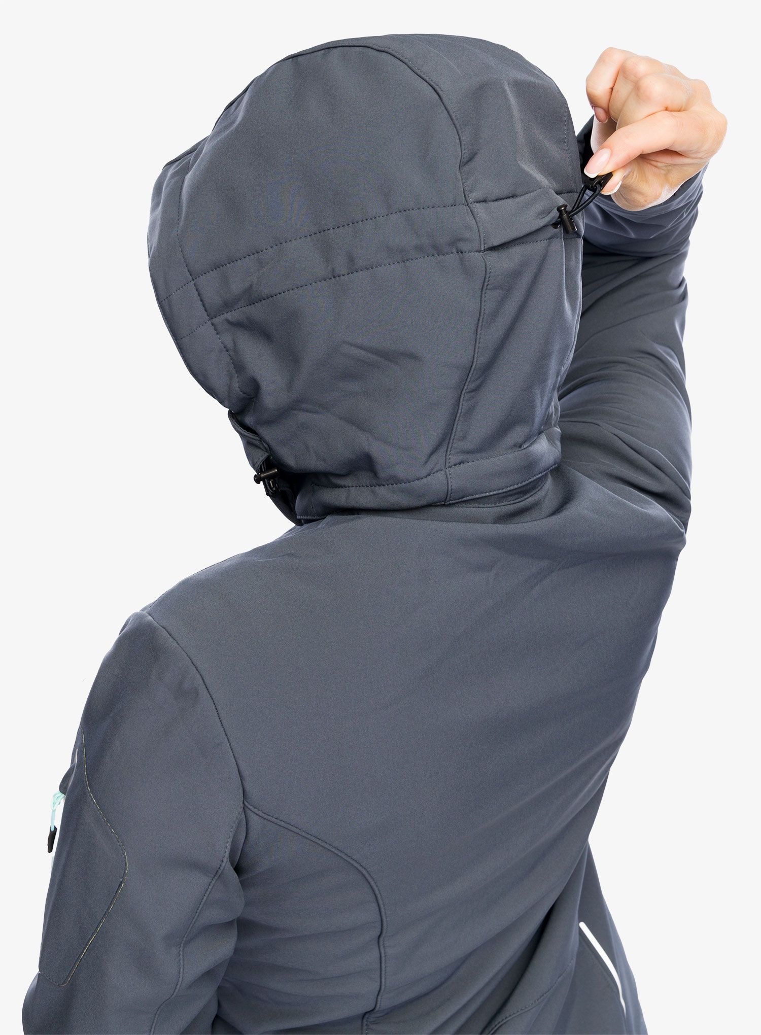 Dámská bunda CMP Wilma Jacket Zip Hood - titanio/acqua