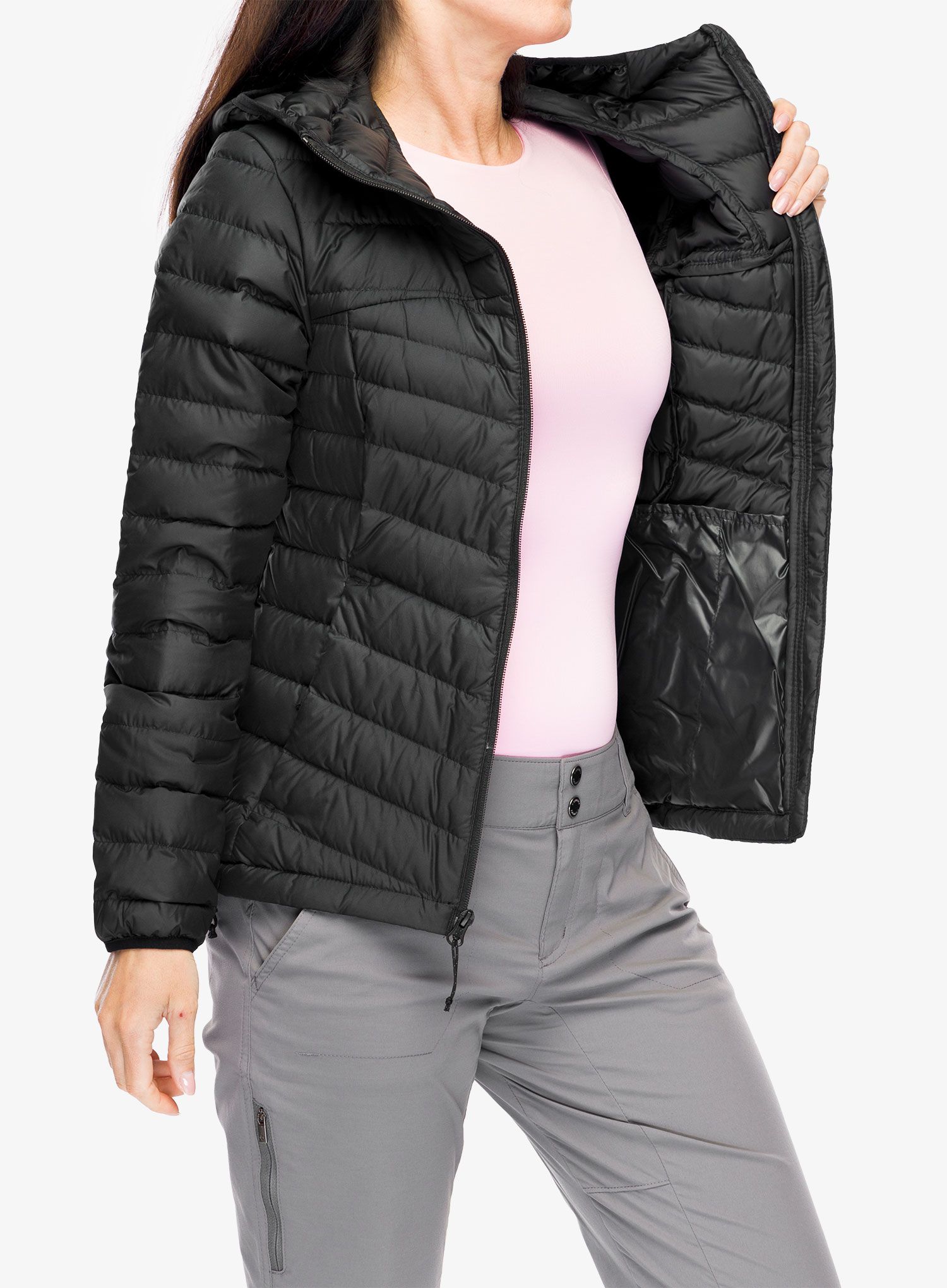 Dámská bunda Columbia Westridge Hooded Down Jacket - black