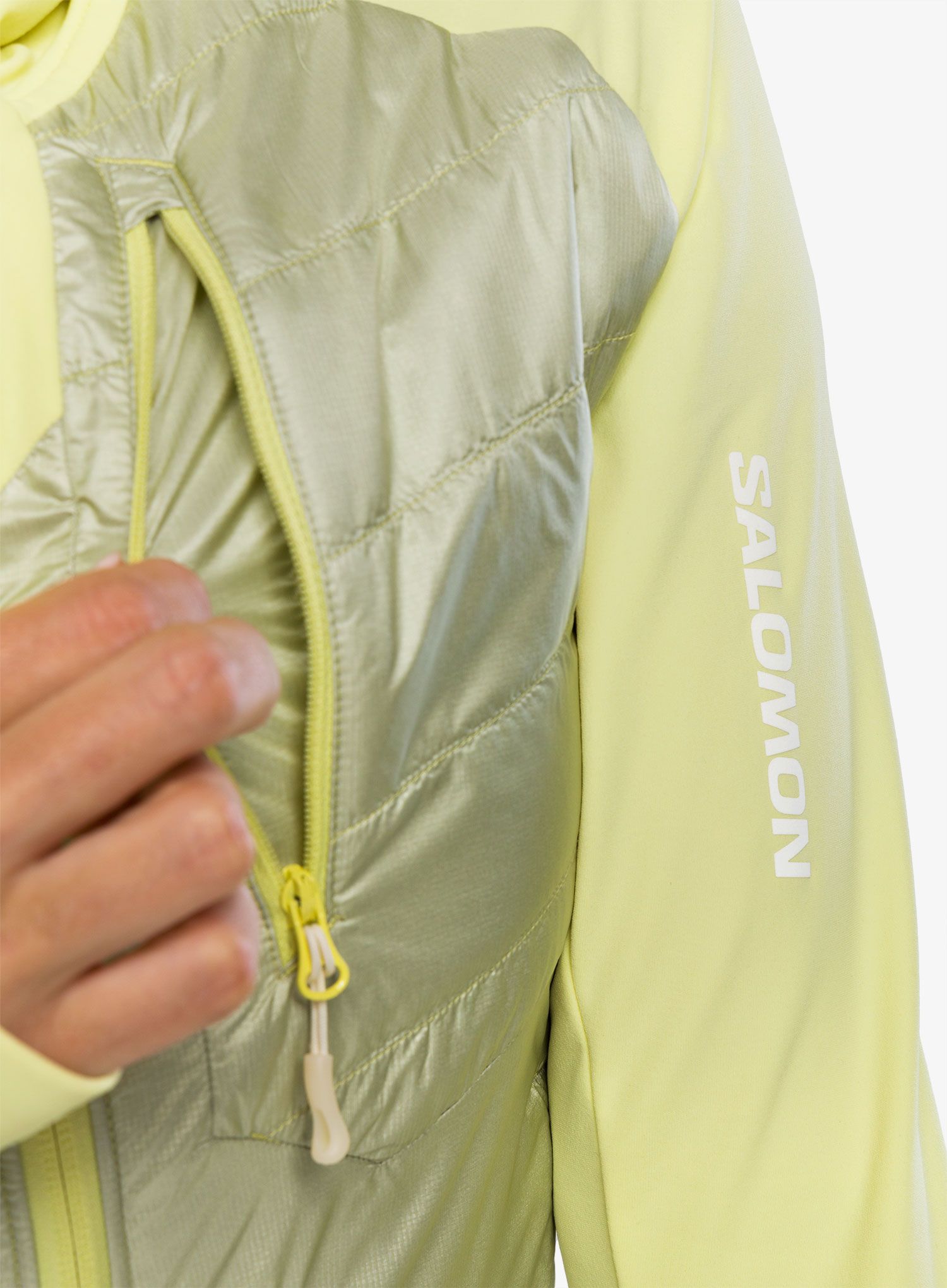 Hybridní bunda dámská Salomon Elixir Hybrid HD Insul - charlock