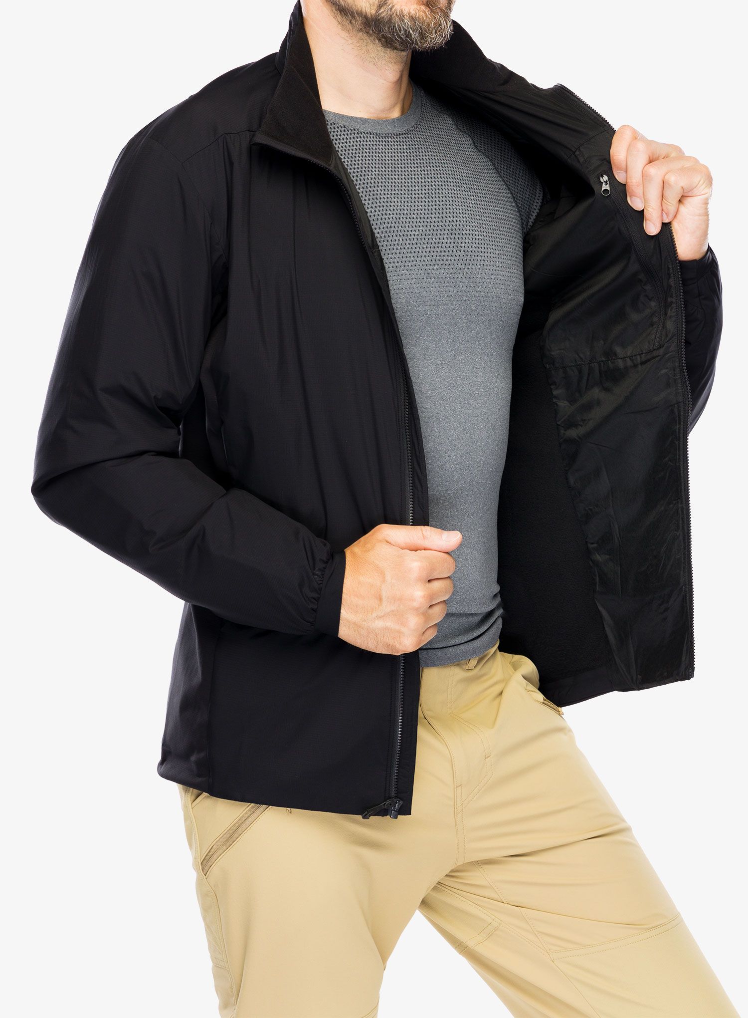 Zateplená bunda Arcteryx Atom Jacket - black