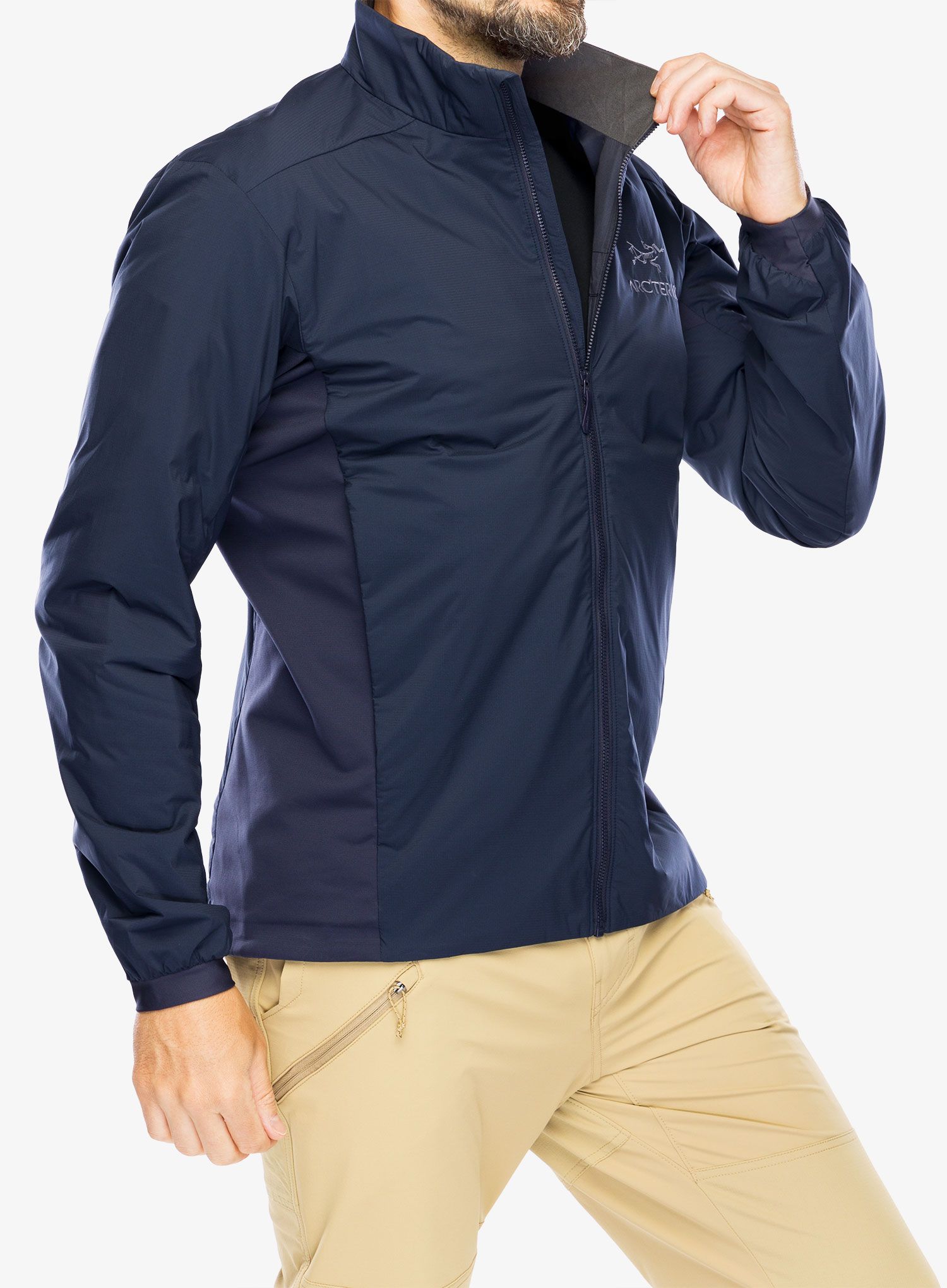 Zateplená bunda Arcteryx Atom Jacket - black sapphire
