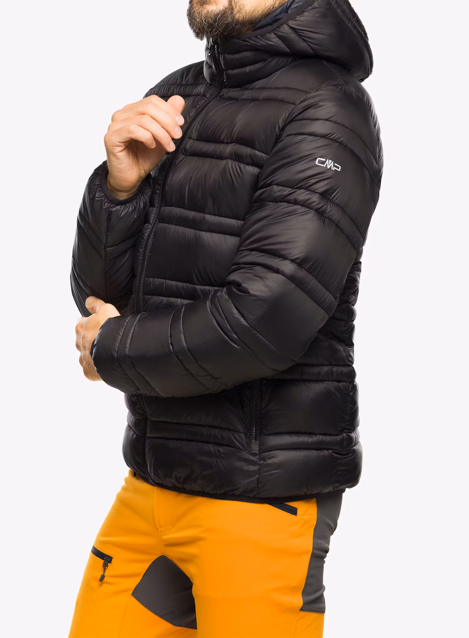 Zateplená bunda CMP Jacket Snaps Hood Tresh - nero