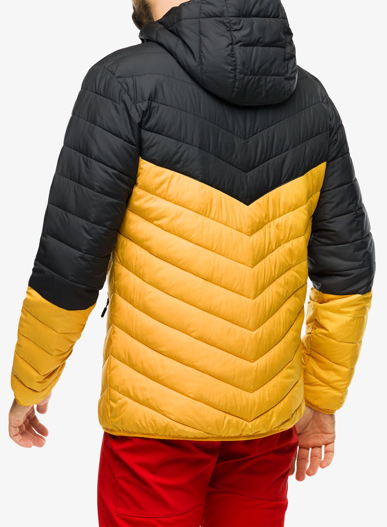 Zateplená bunda Columbia Eddie Gorge Hooded Jacket - raw honey/black
