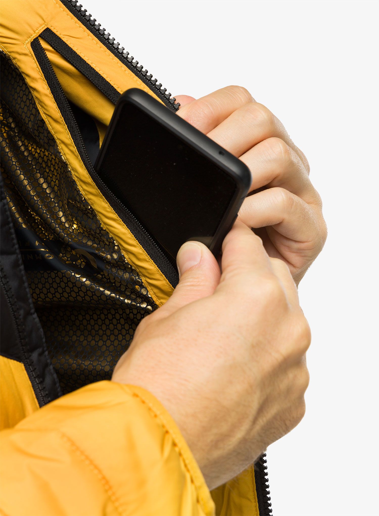 Zateplená bunda Columbia Eddie Gorge Hooded Jacket - raw honey/black