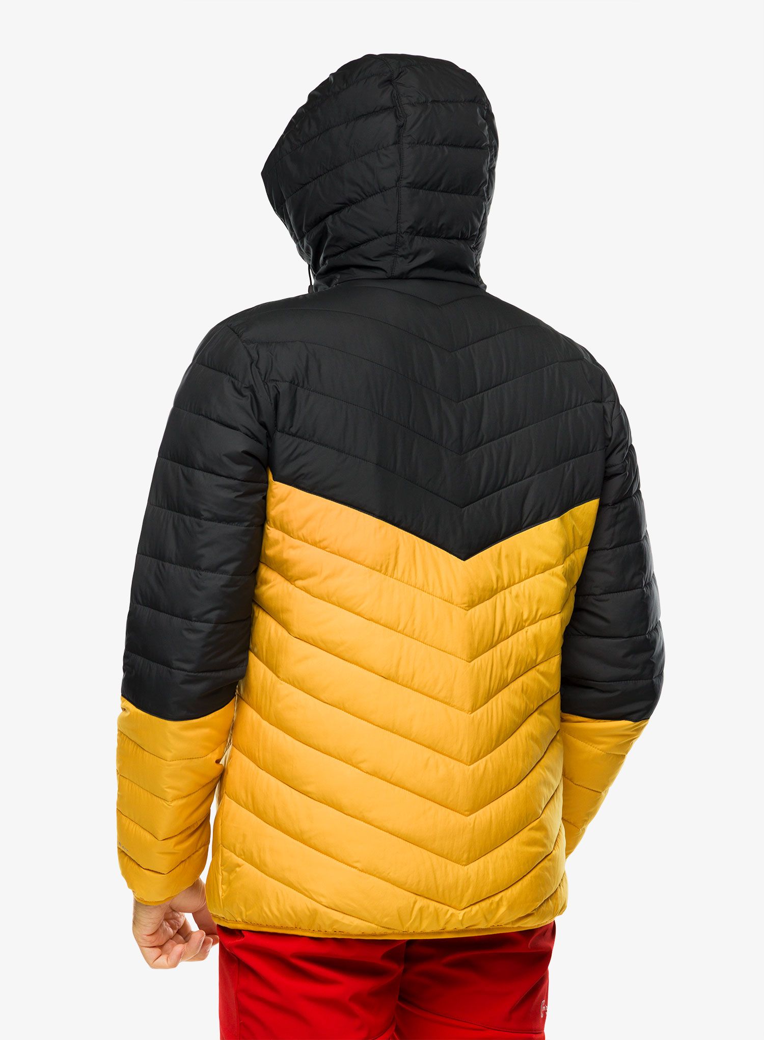 Zateplená bunda Columbia Eddie Gorge Hooded Jacket - raw honey/black