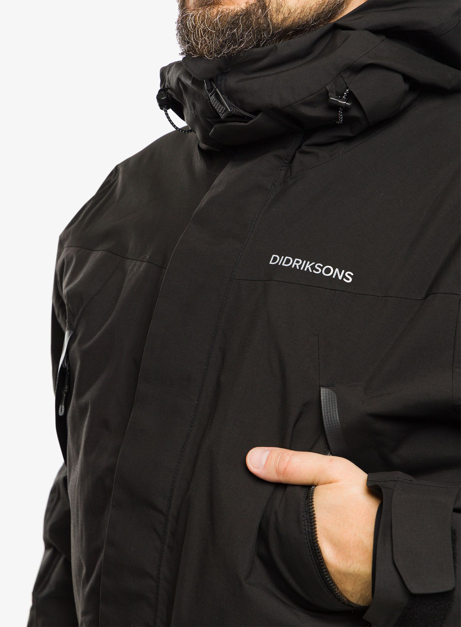 Kabát Didriksons Poseidon Parka - black