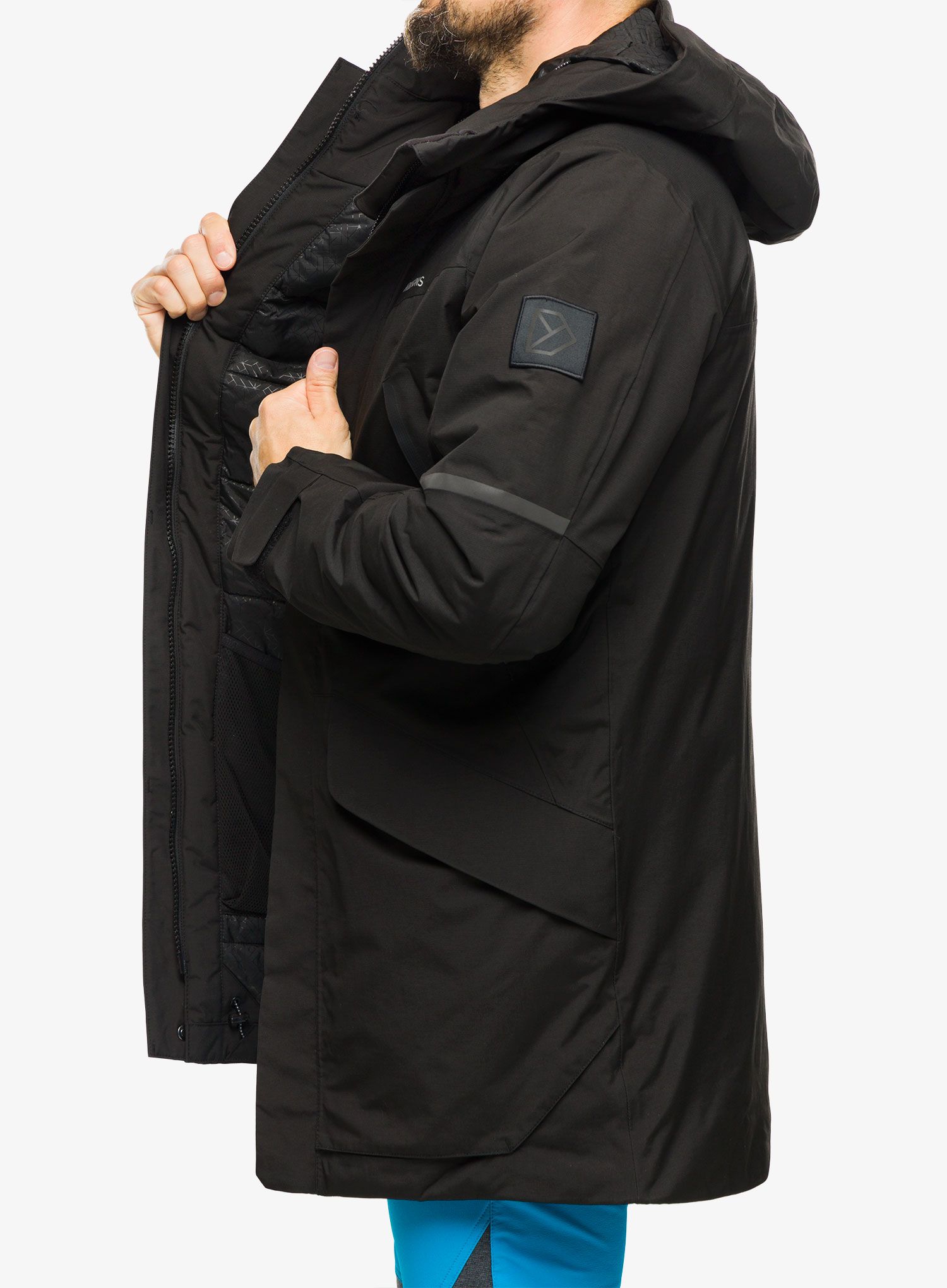 Kabát Didriksons Poseidon Parka - black