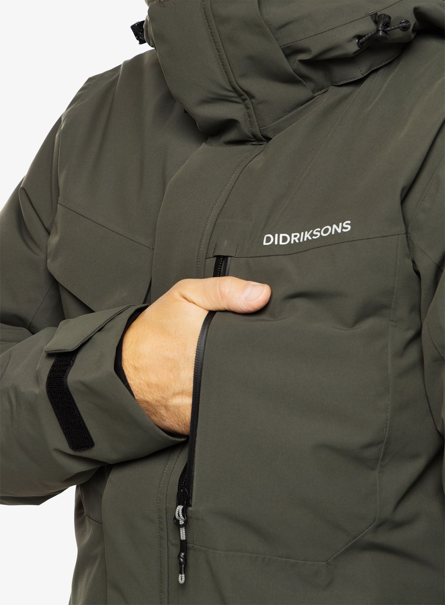 Zateplená bunda Didriksons Stefan Jacket - deep green