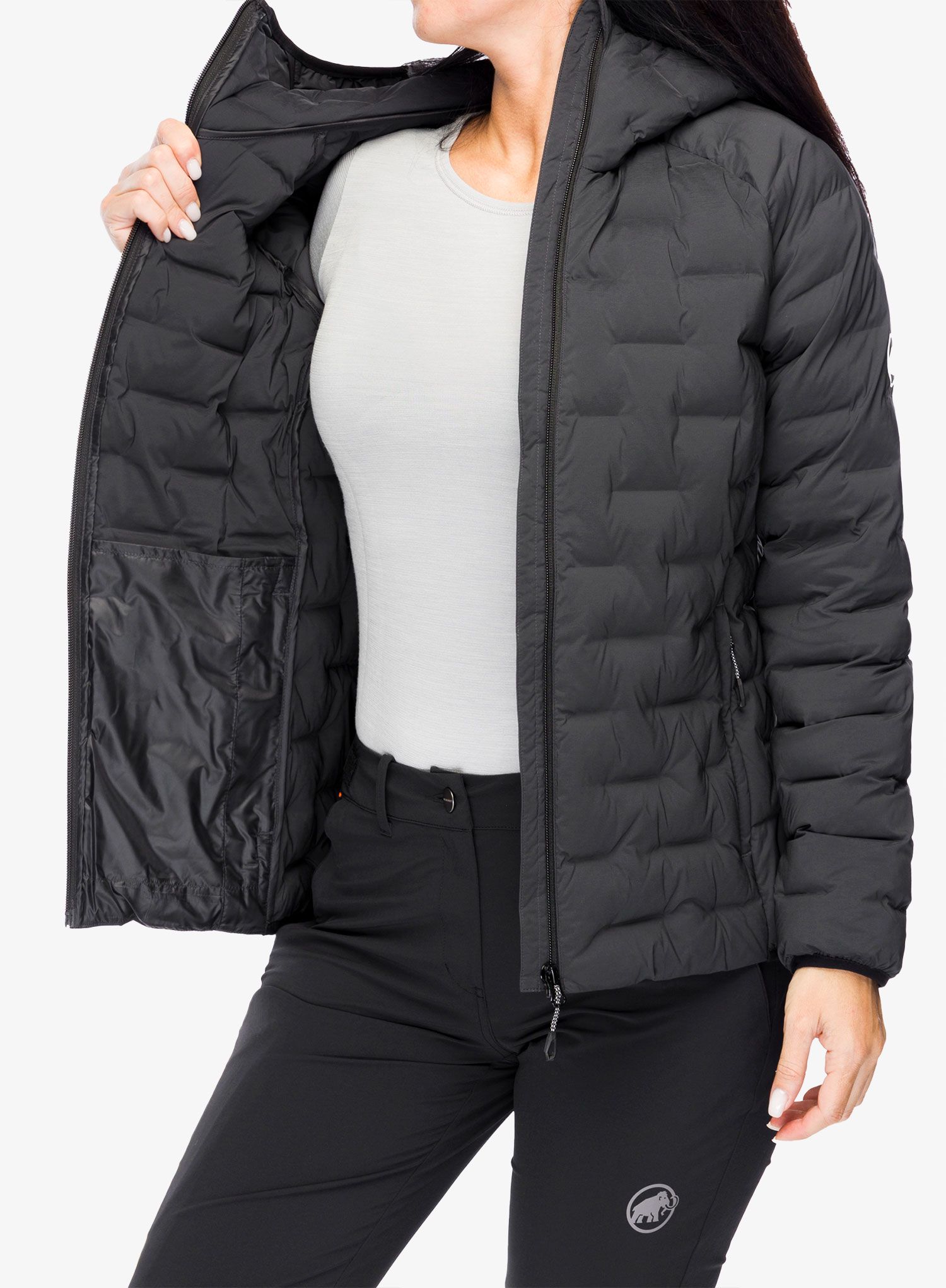 Zateplená bunda dámská Mammut Sender IN Hooded Jacket - black