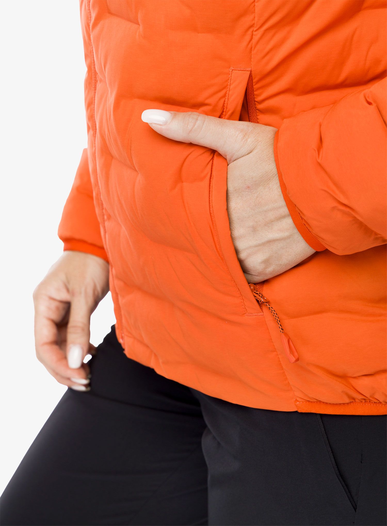 Zateplená bunda dámská Mammut Sender IN Hooded Jacket - mammut red