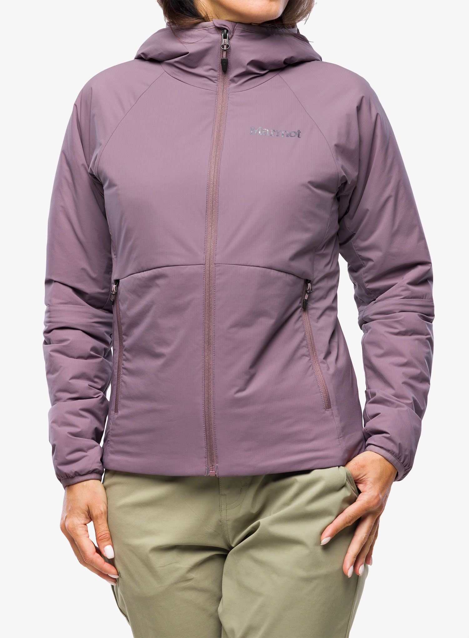 Zateplená bunda dámská Marmot Novus Hoody - hazy purple
