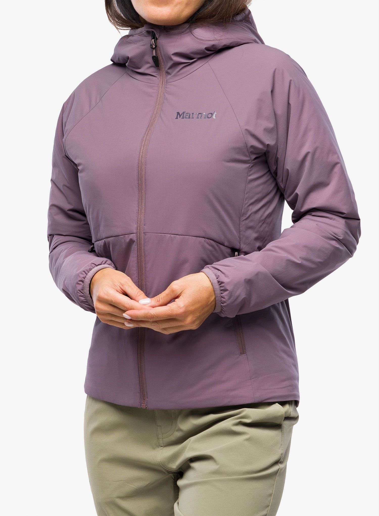 Zateplená bunda dámská Marmot Novus Hoody - hazy purple