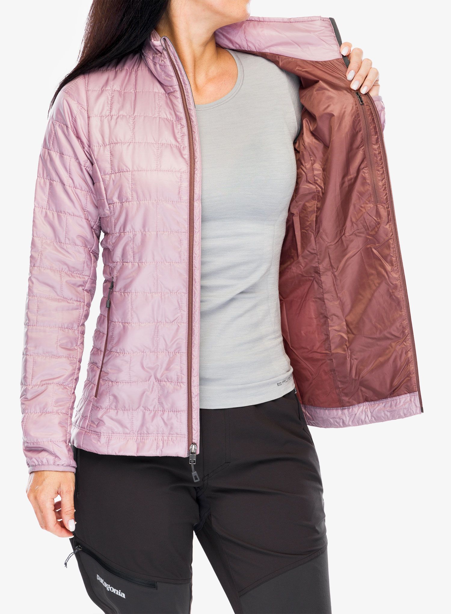 Zateplená bunda dámská Patagonia Nano Puff Jacket - stormy mauve