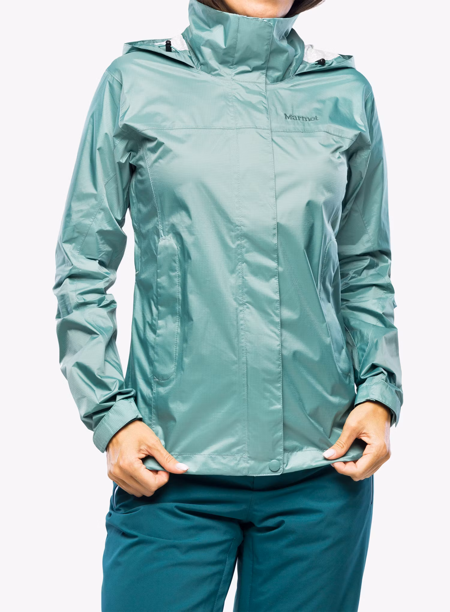 Dámská bunda do deště Marmot PreCip Eco Jacket - blue agave