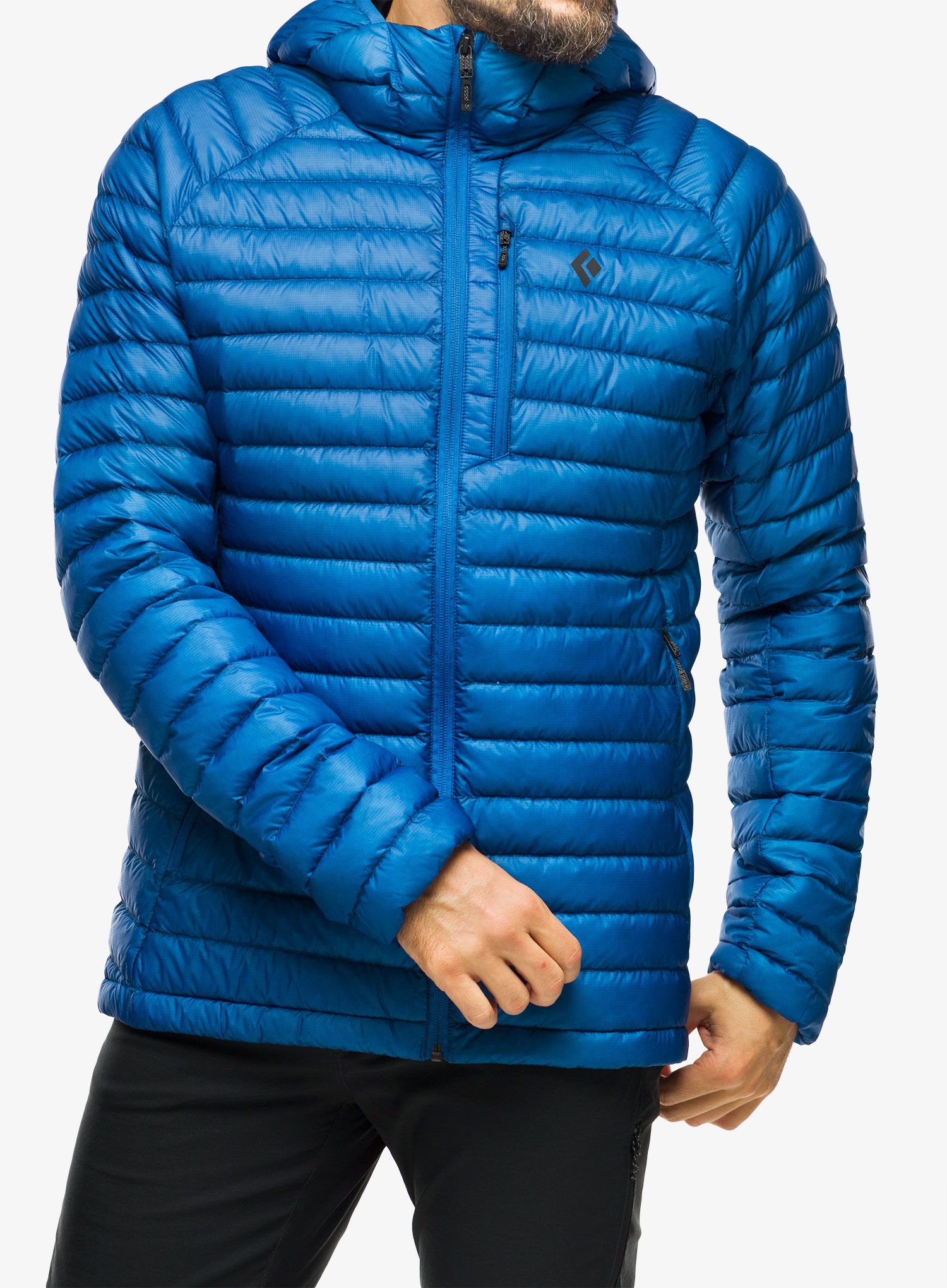 Péřová bunda Black Diamond Approach Down Hoody - drifter blue