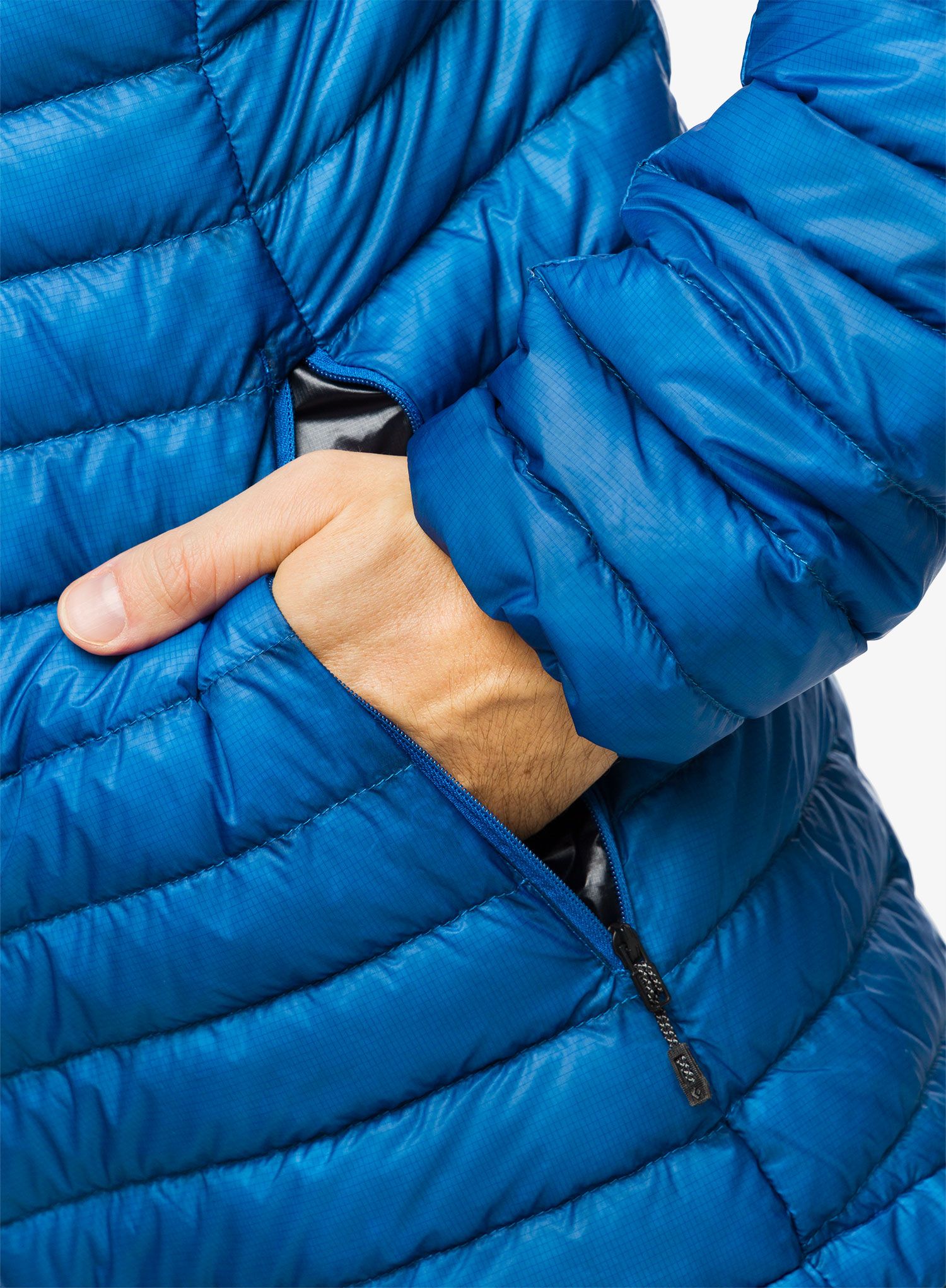 Péřová bunda Black Diamond Approach Down Hoody - drifter blue