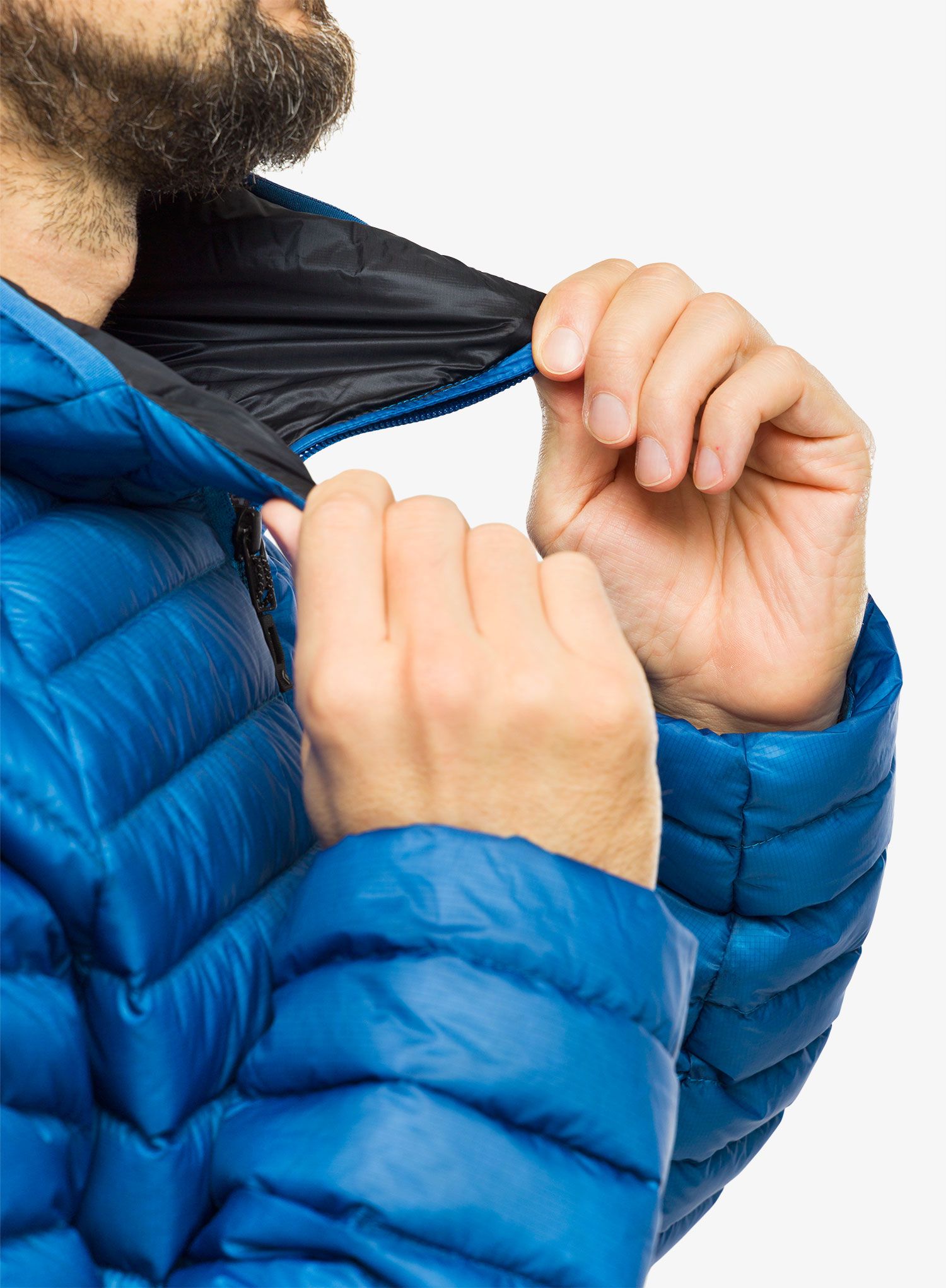 Péřová bunda Black Diamond Approach Down Hoody - drifter blue