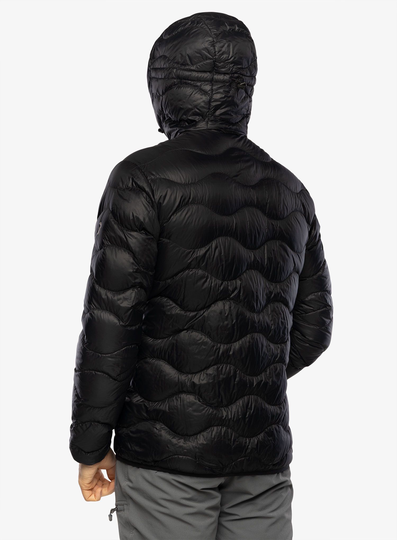 Péřová bunda Peak Performance Helium Down Hood Jacket - black