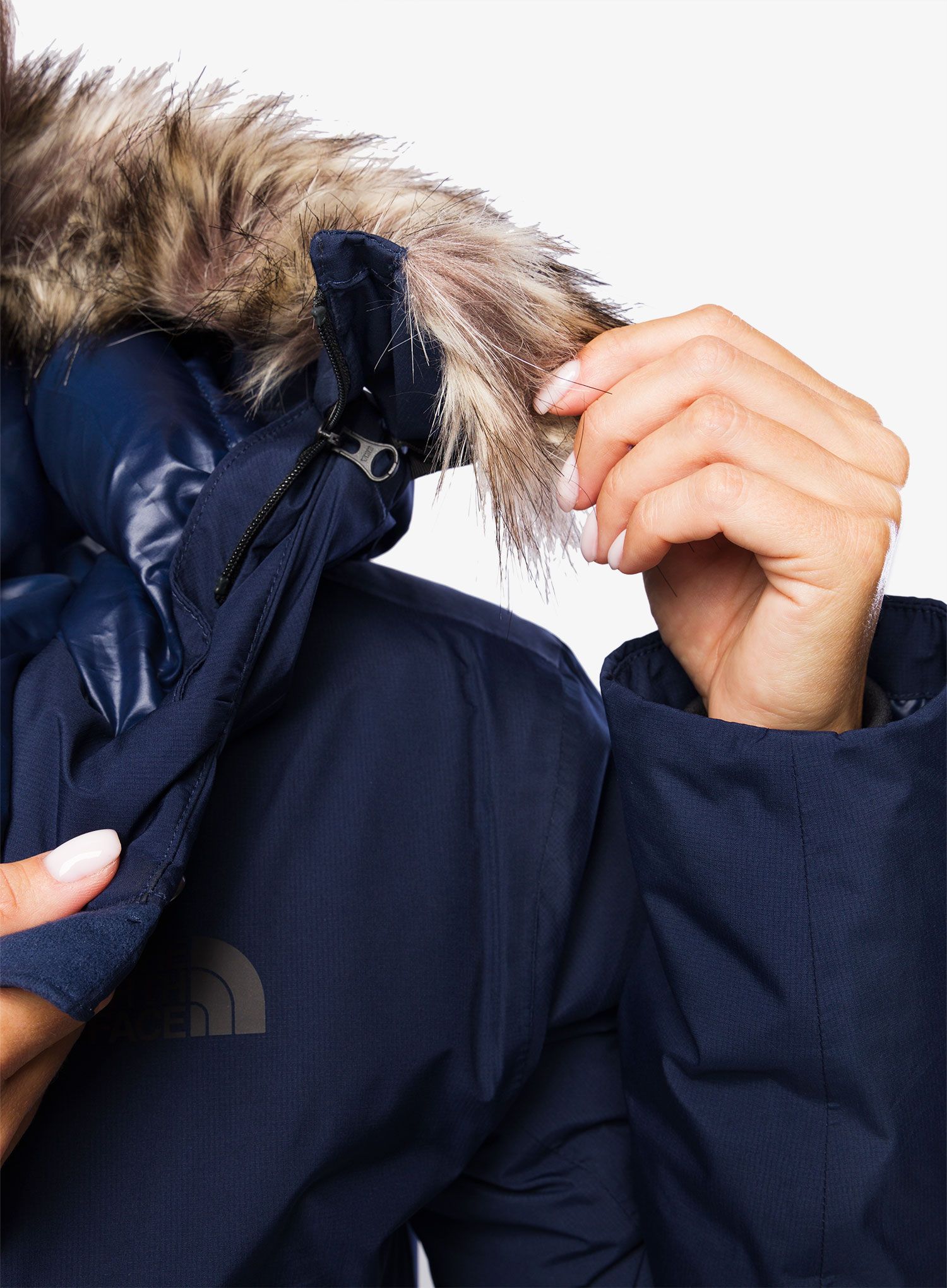 Dámská péřová bunda The North Face Arctic Parka GTX - summit navy