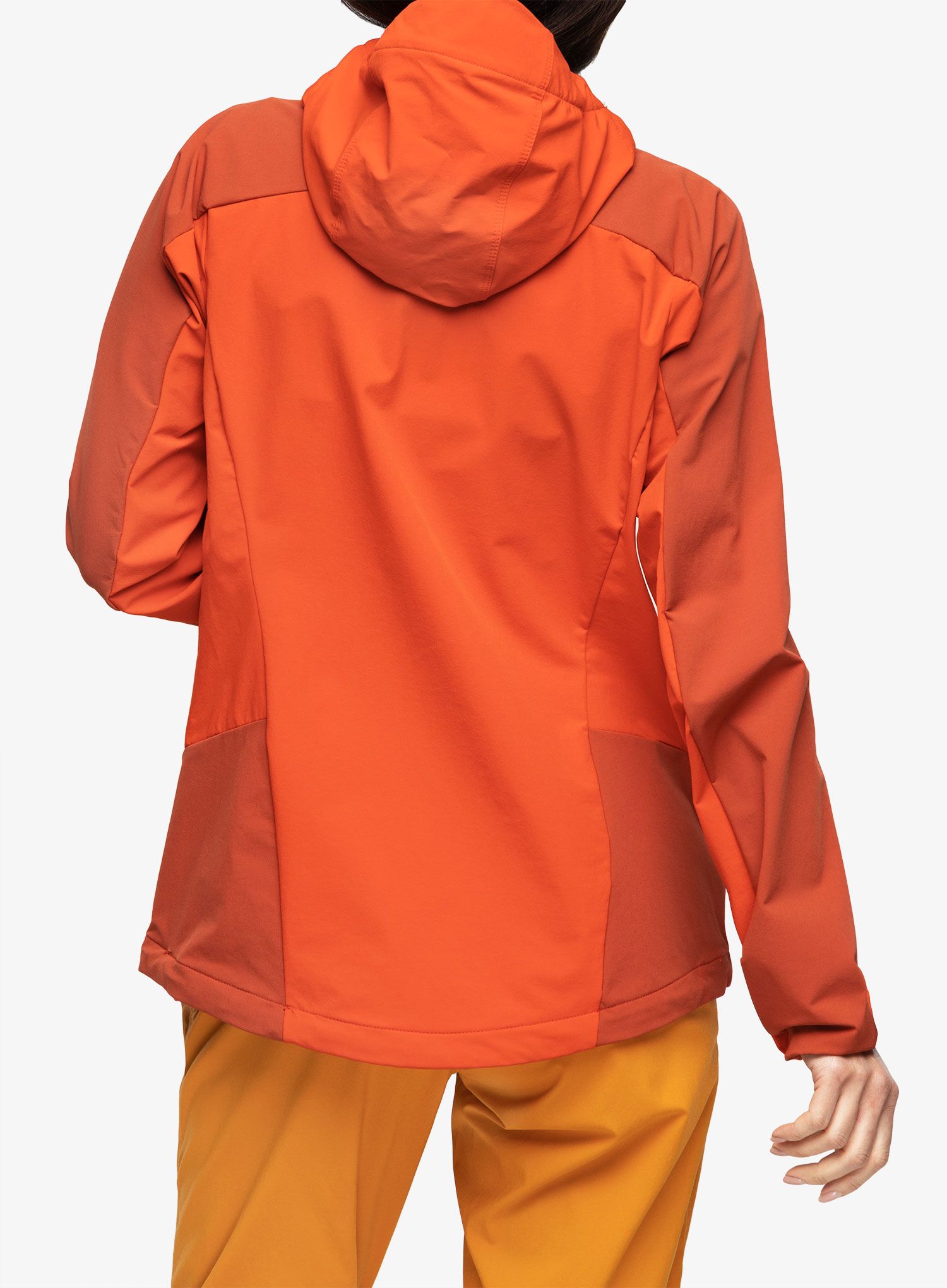 Softshellová bunda dámská Haglofs Moran Softshell Hood - zenith red/corrosion