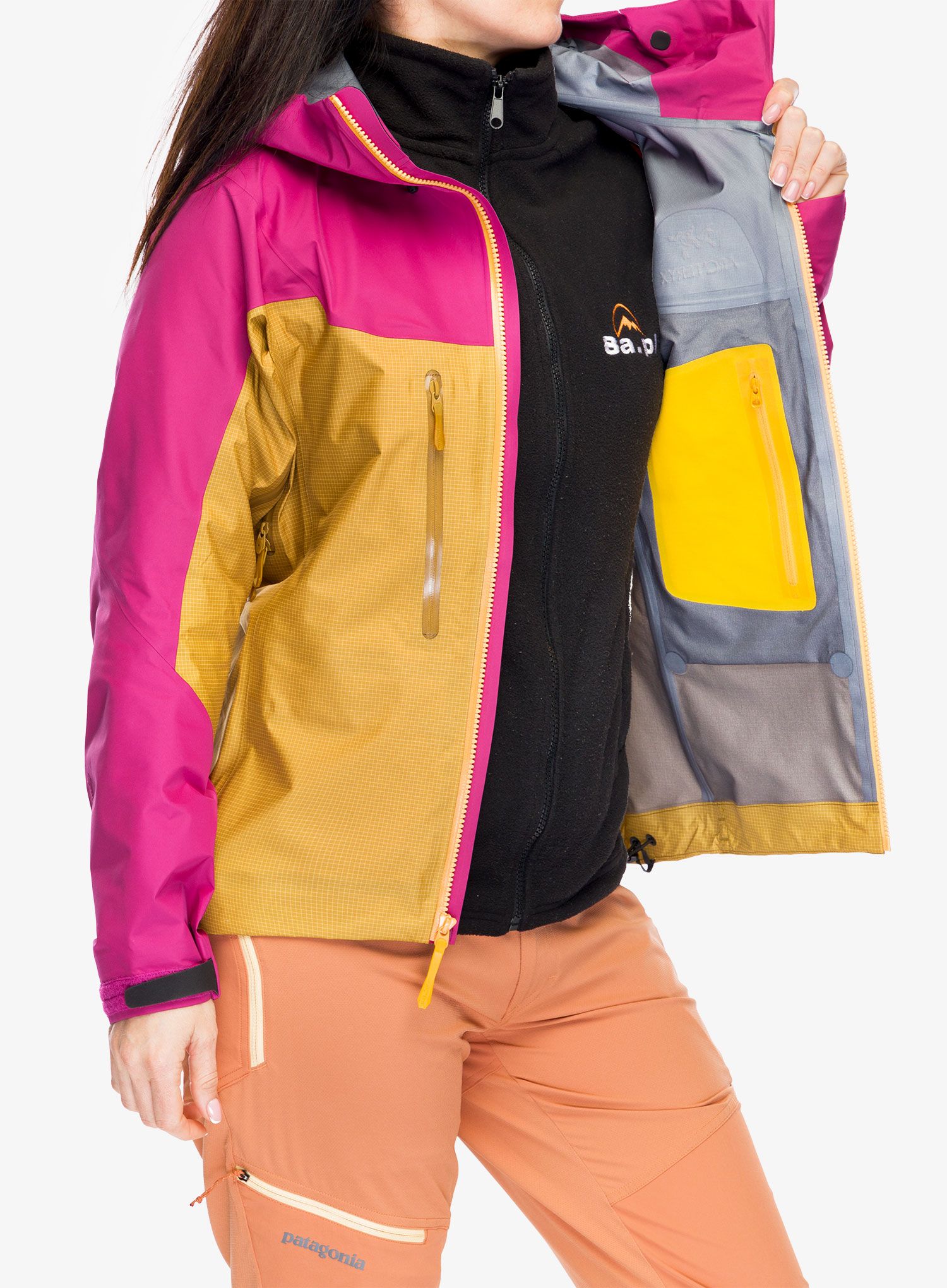 Dámská bunda na hory Arcteryx Alpha Jacket - yukon/amaranthus/edziza