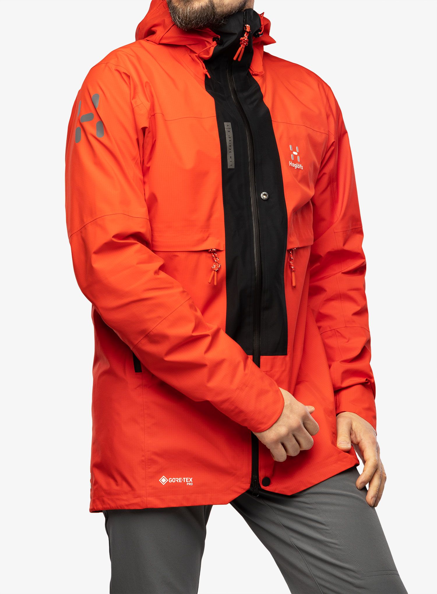 Bunda s membránou Haglofs L.I.M ZT Trek GTX Pro Jacket - zenith red/true blk