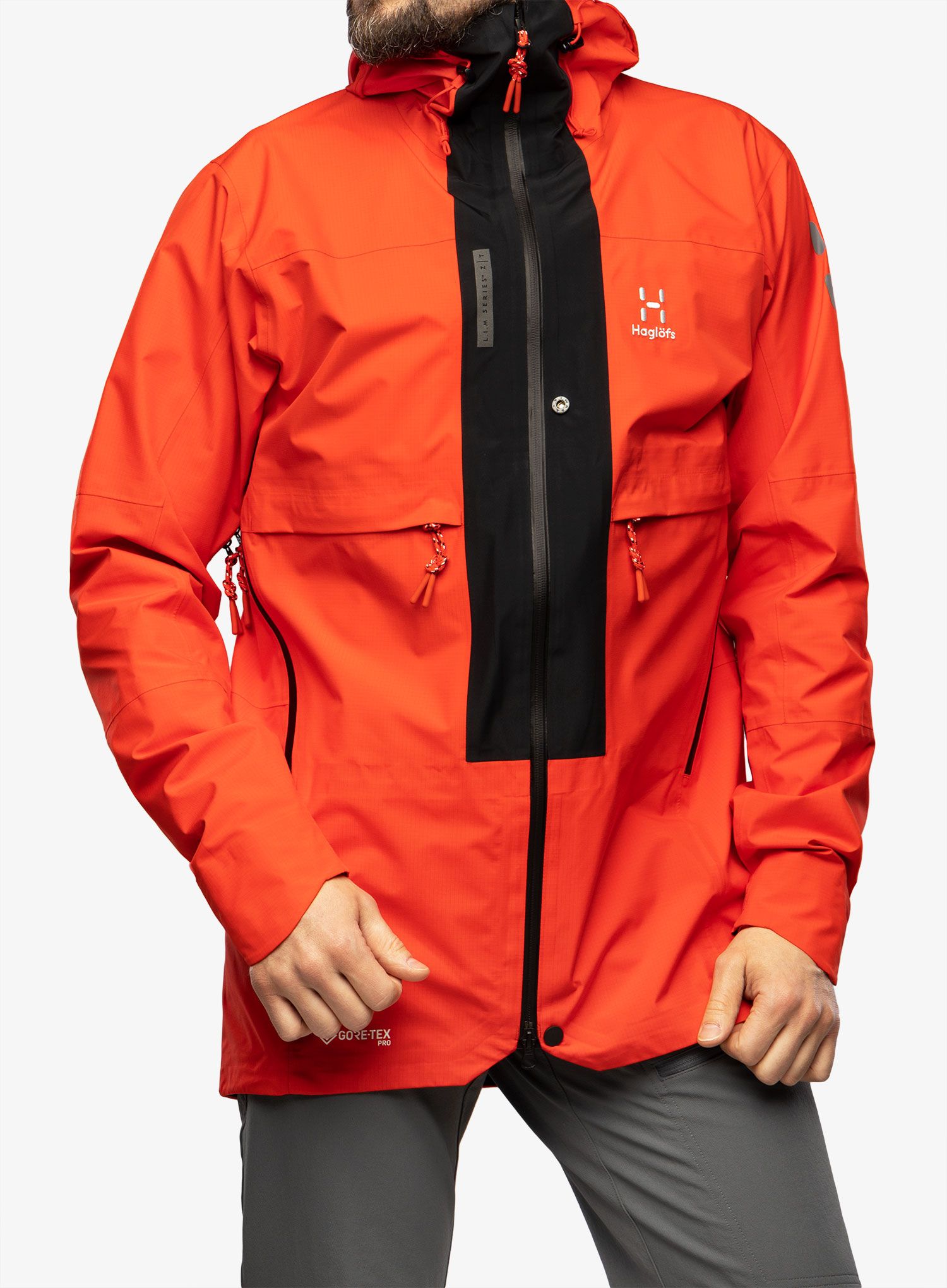Bunda s membránou Haglofs L.I.M ZT Trek GTX Pro Jacket - zenith red/true blk