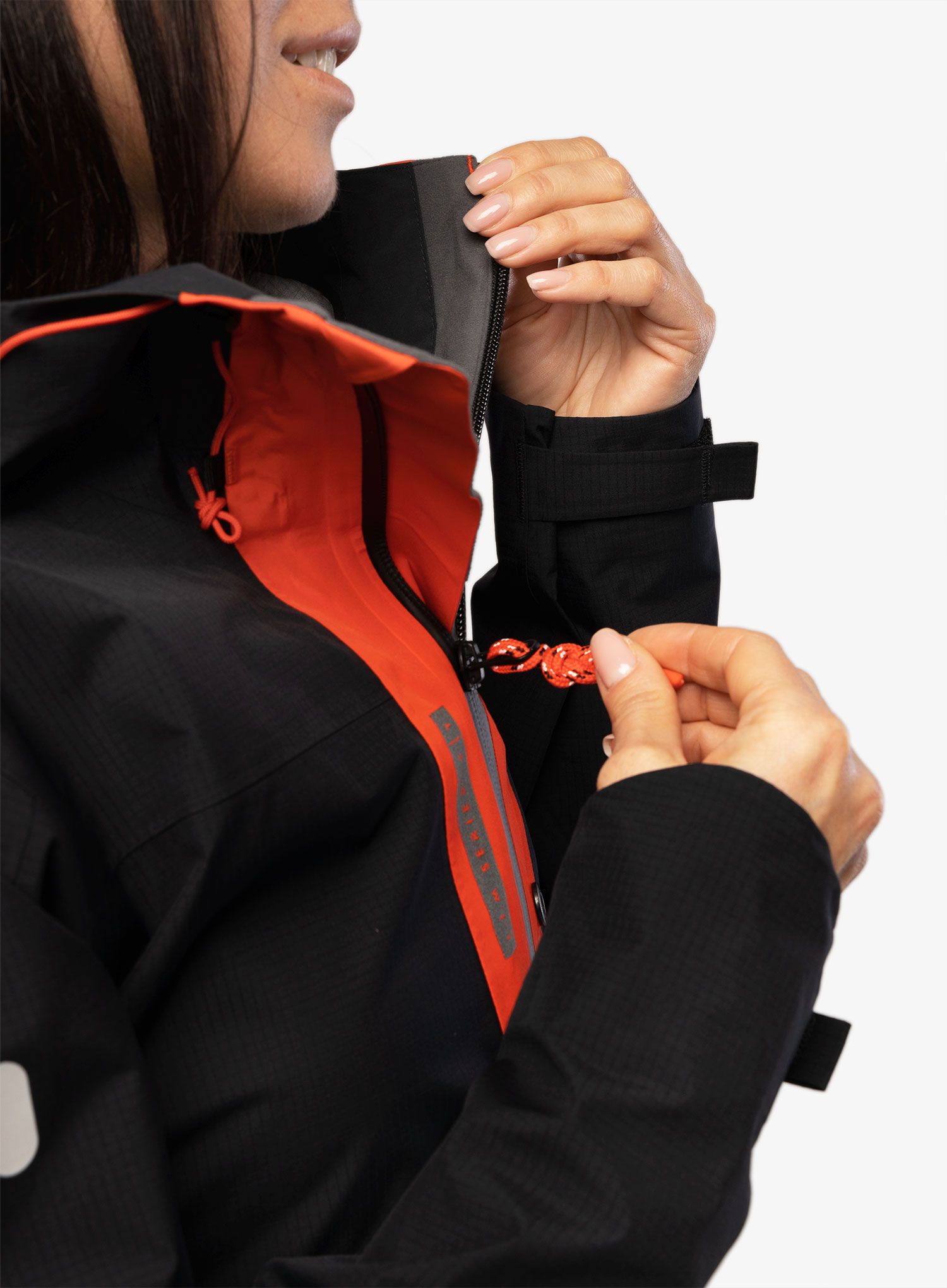 Dámská nepromokavá bunda s membránou Haglofs L.I.M ZT Trek GTX Pro Jacket - true black/zenith red/red