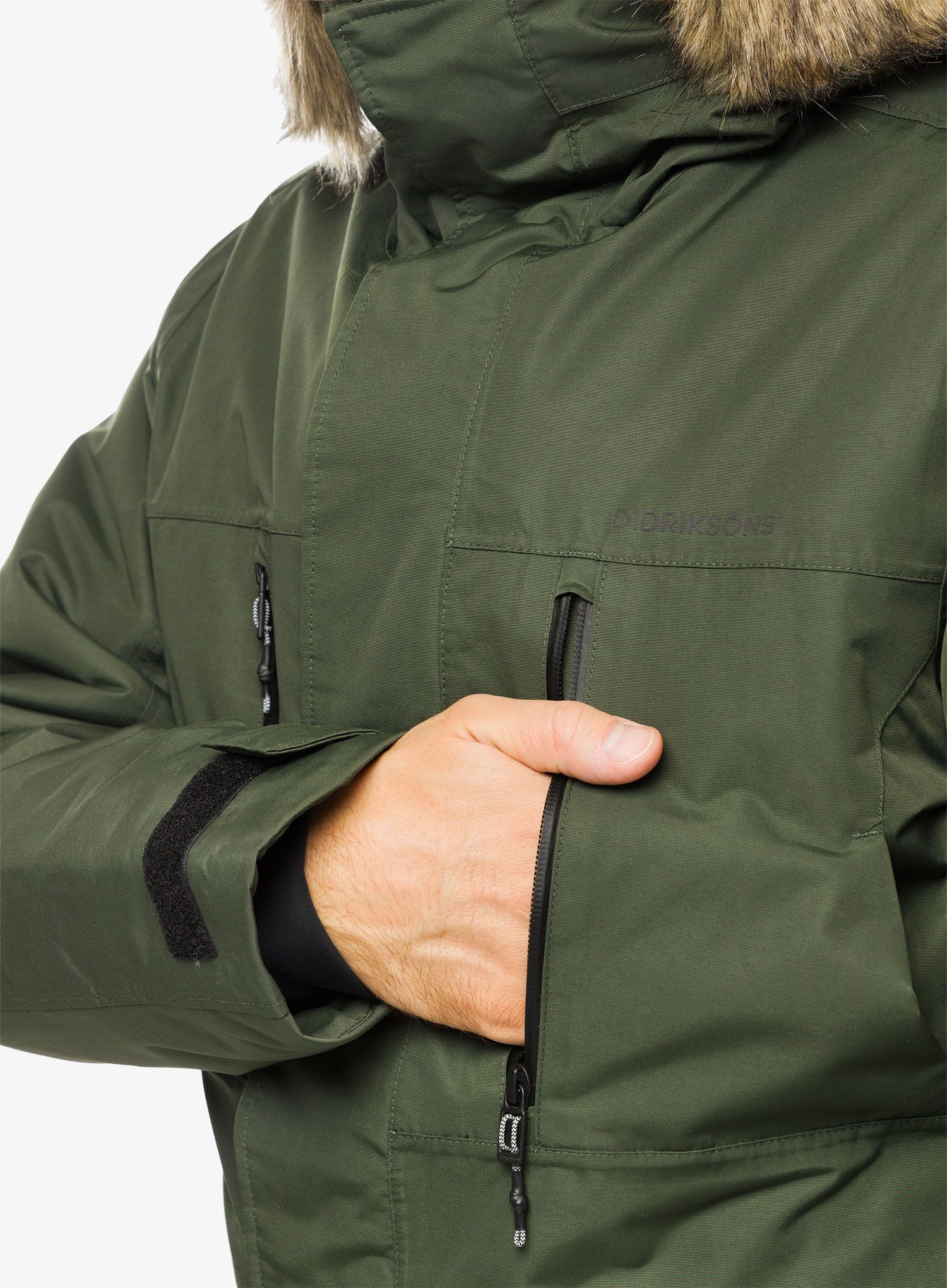 Kabát Didriksons Marco Parka - deep green