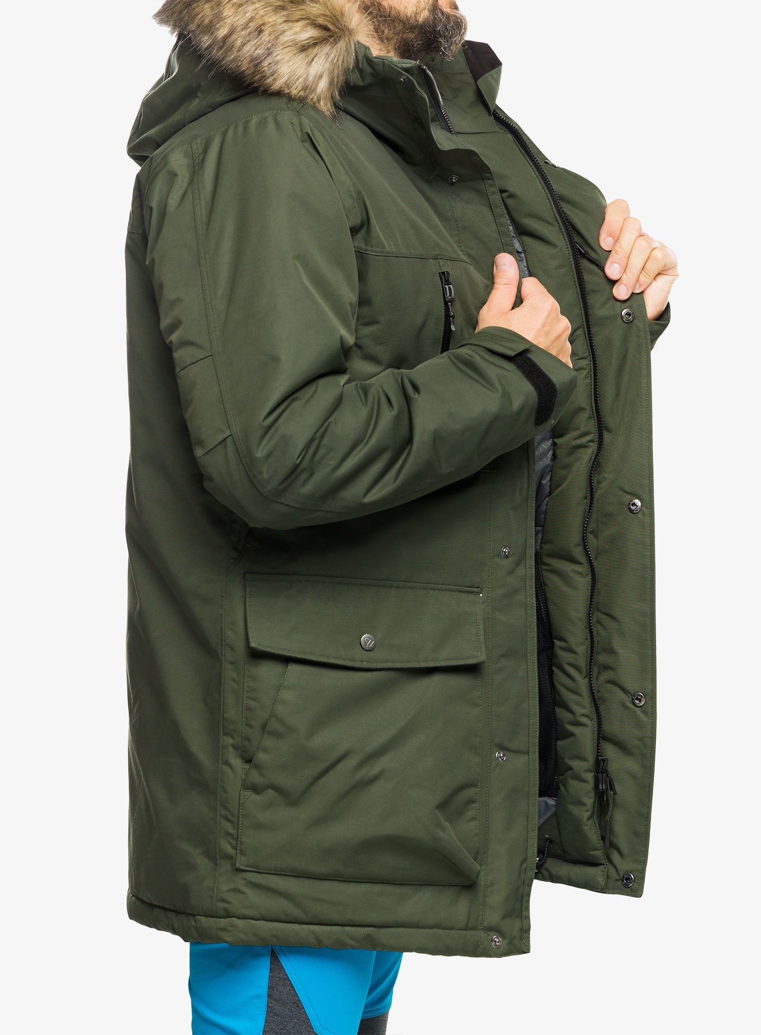 Kabát Didriksons Marco Parka - deep green