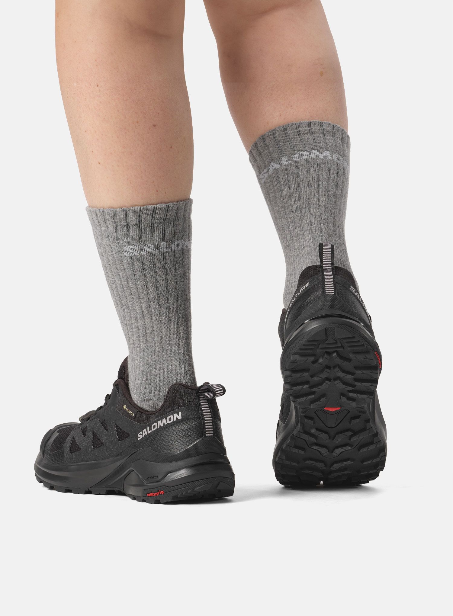 Dámské trailové boty Salomon X-Adventure GTX - black/black