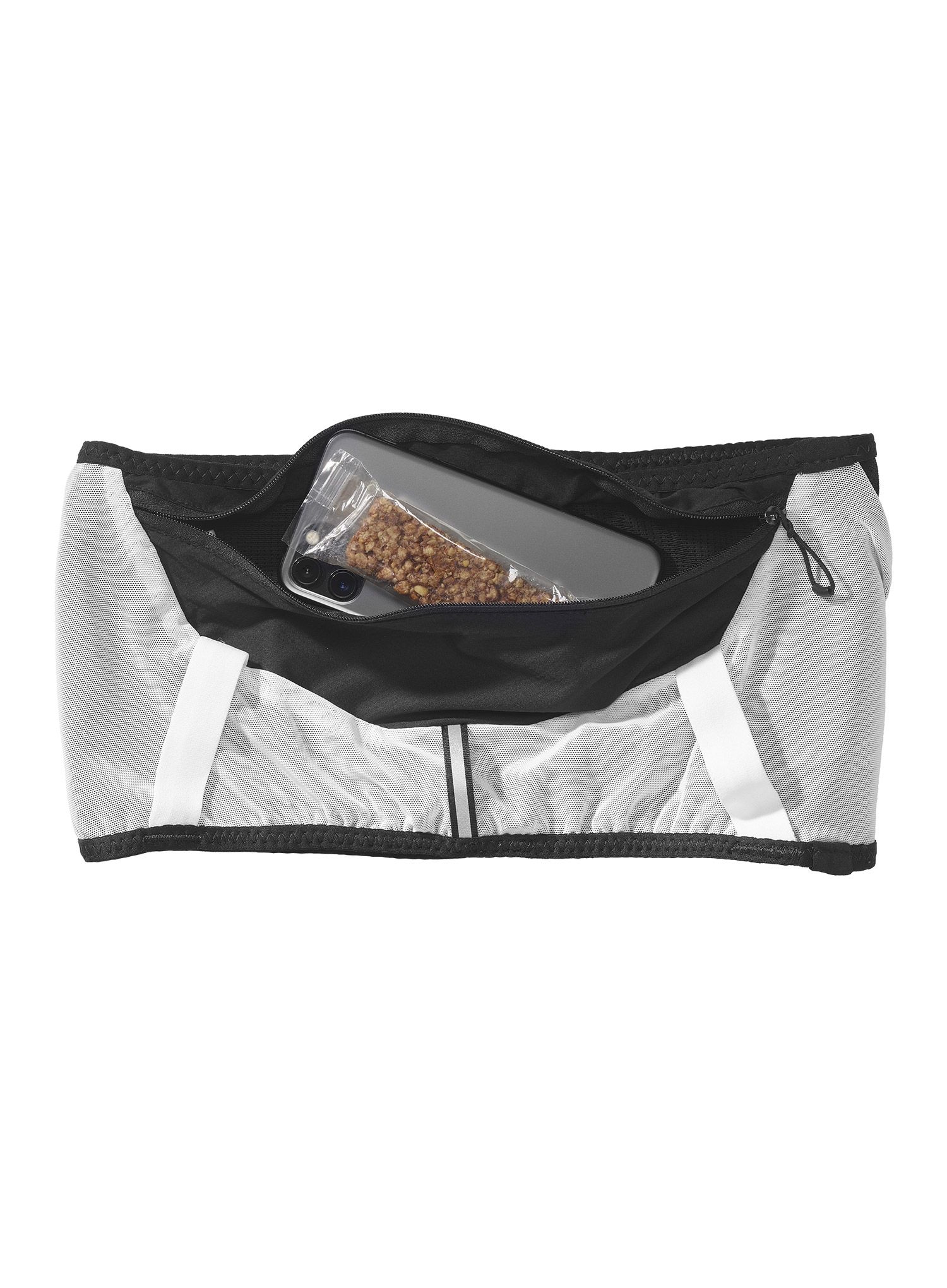 Běžecký opasek Salomon Adv Skin Belt Race Flag - black/white