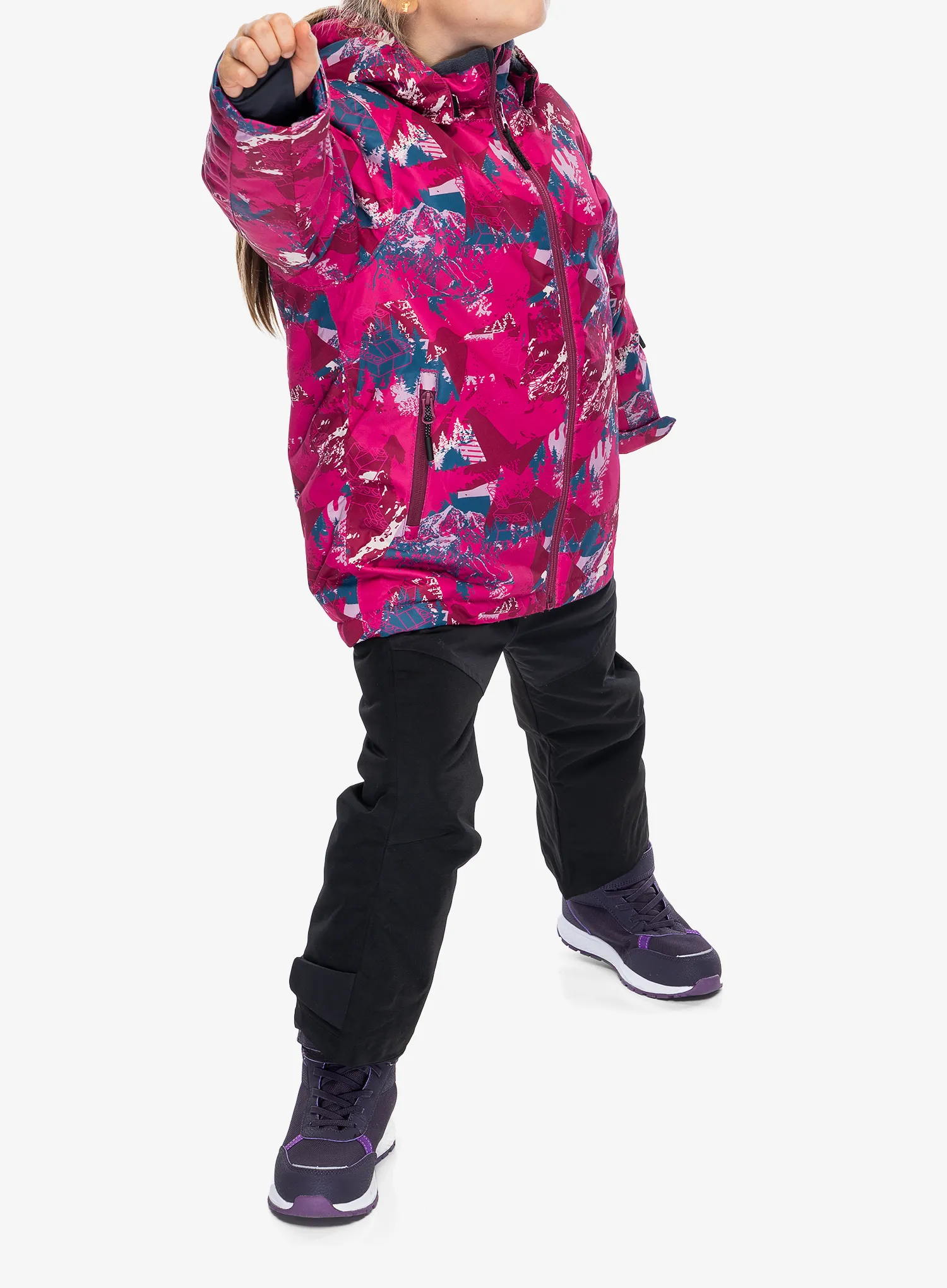 Dětská bunda LEGO Jad 710 - dark pink