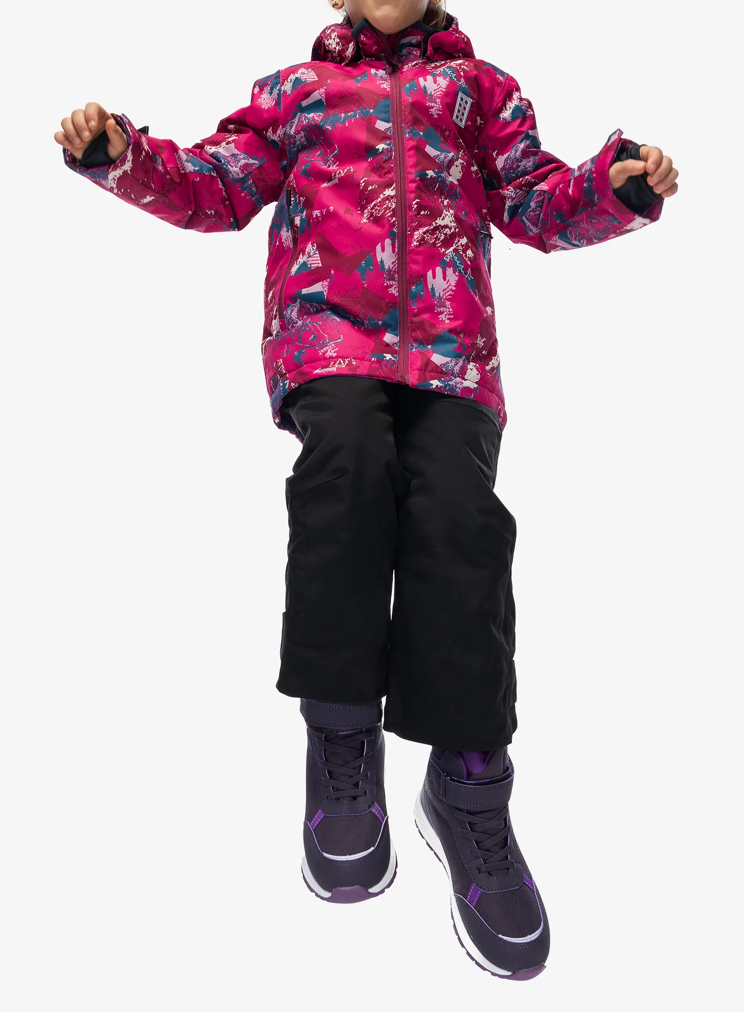 Dětská bunda LEGO Jad 710 - dark pink