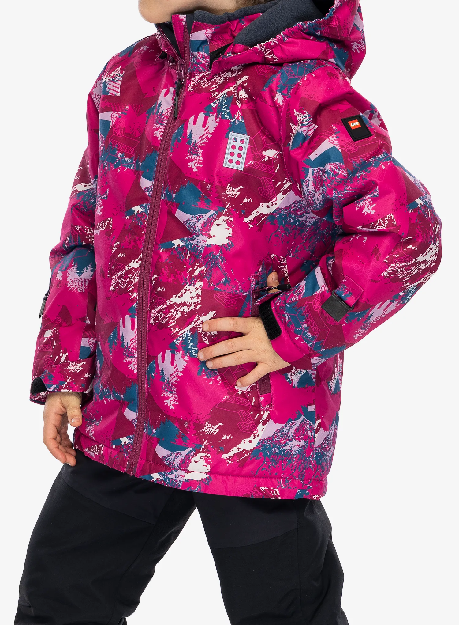 Dětská bunda LEGO Jad 710 - dark pink