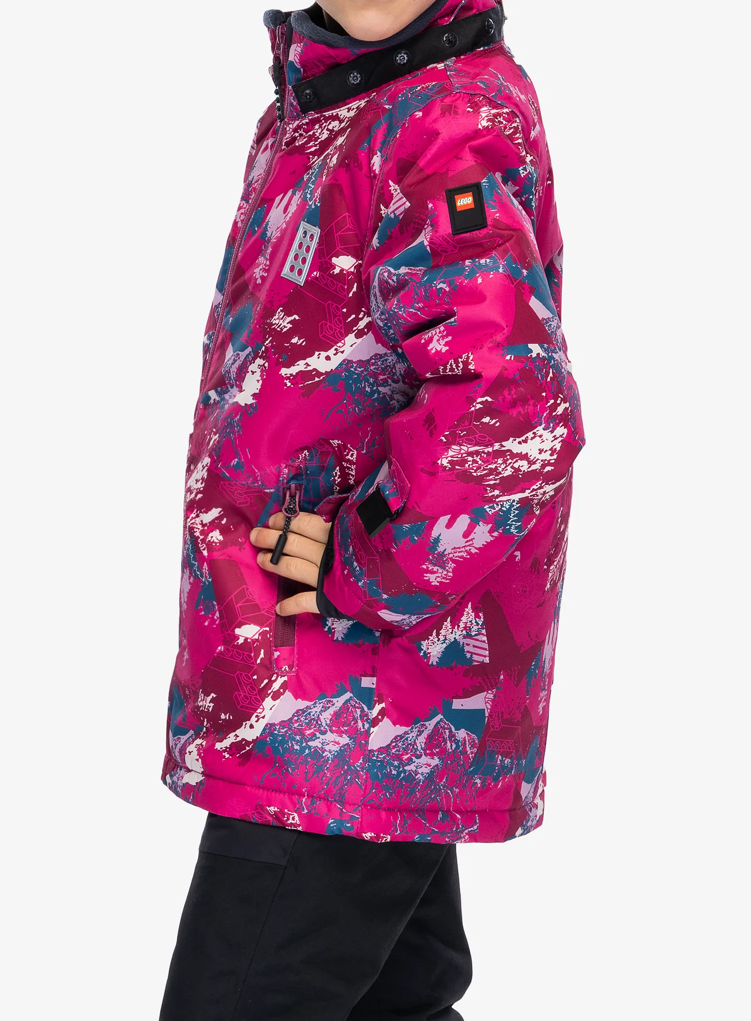 Dětská bunda LEGO Jad 710 - dark pink