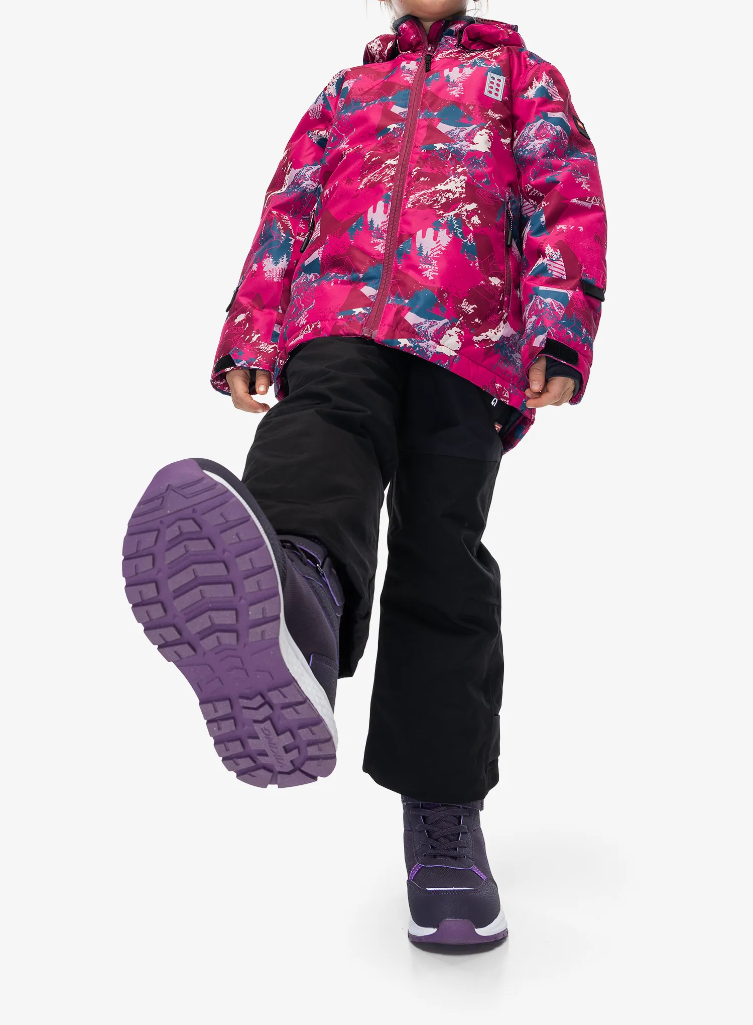 Dětská bunda LEGO Jad 710 - dark pink