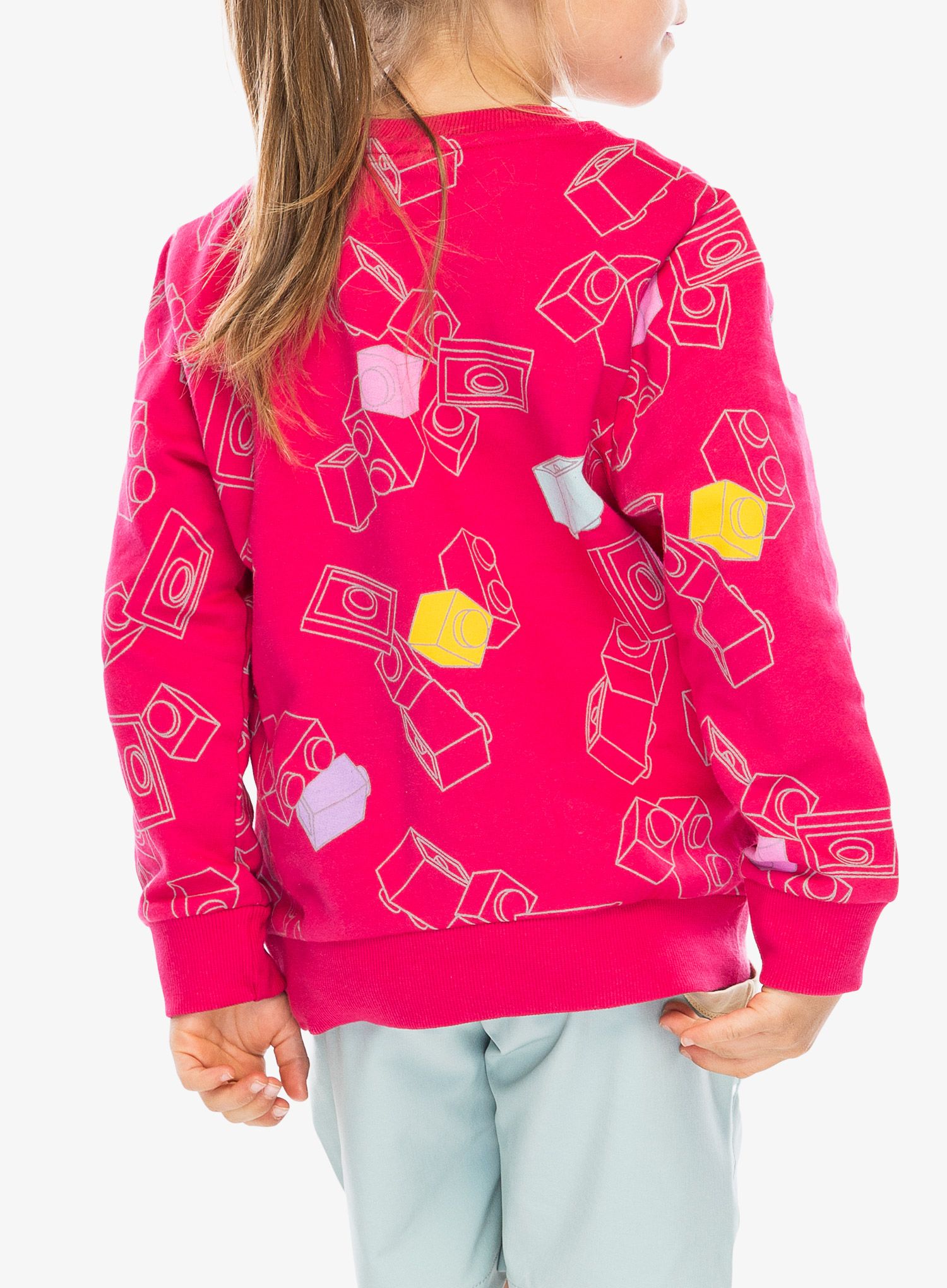 Dětská mikina LEGO LW Scout 205 - dark pink